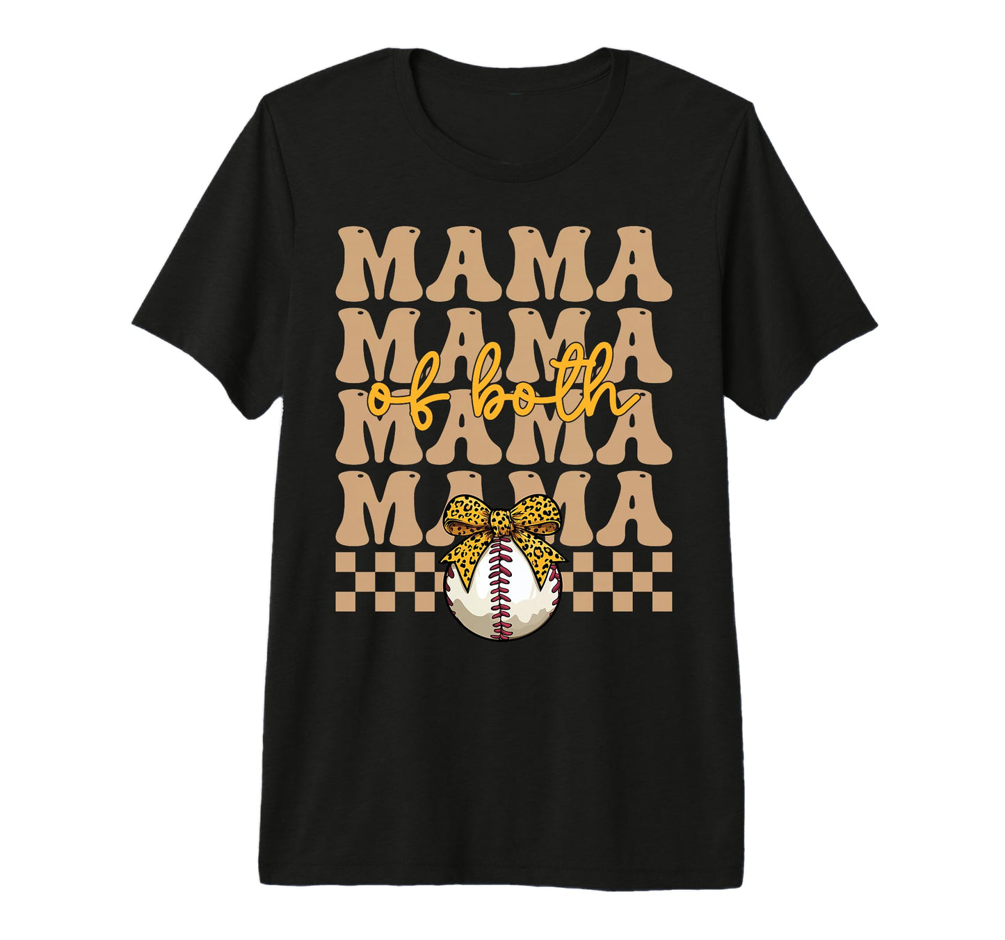 Leopard Mothers Day Mama Mom Both T-Shirt - Novelty Apparel Unisex - T-Shirt, Sweatshirt, Hoodie