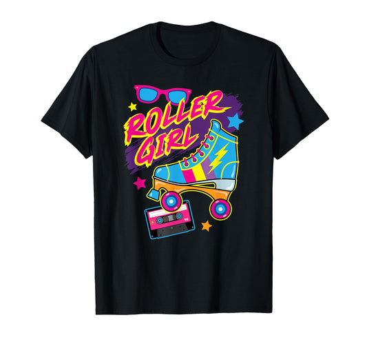 80S Roller Sun Glasses Music Cassette T-Shirt - Graphic Print for Adults - T-Shirt, Sweatshirt, Hoodie