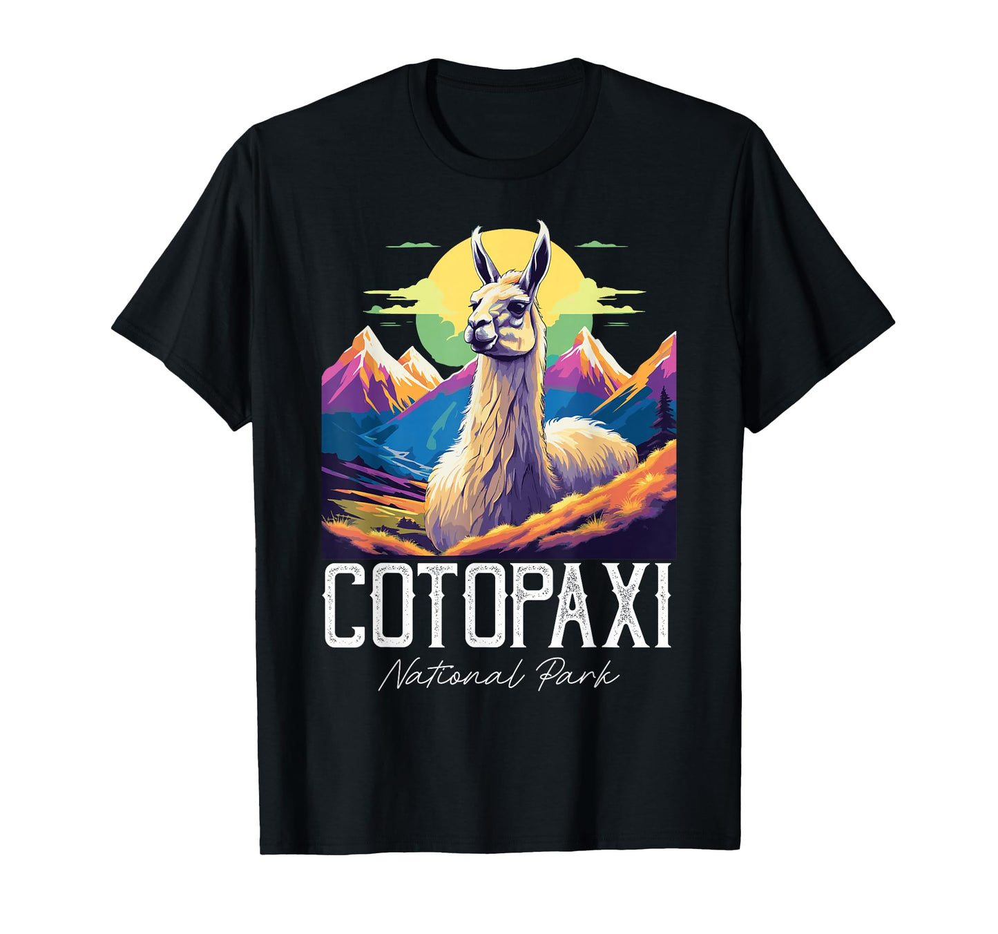 National Park Ecuador Cotopaxi T-Shirt - Custom Art Print Men Women - T-Shirt, Sweatshirt, Hoodie