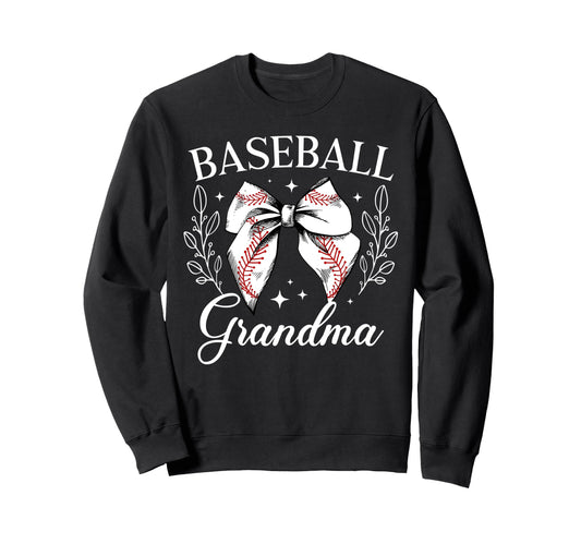 Baseball Grandma Baseball Player Sweatshirt - Unique Graphic Men Women - T-Shirt, Sweatshirt, Hoodie