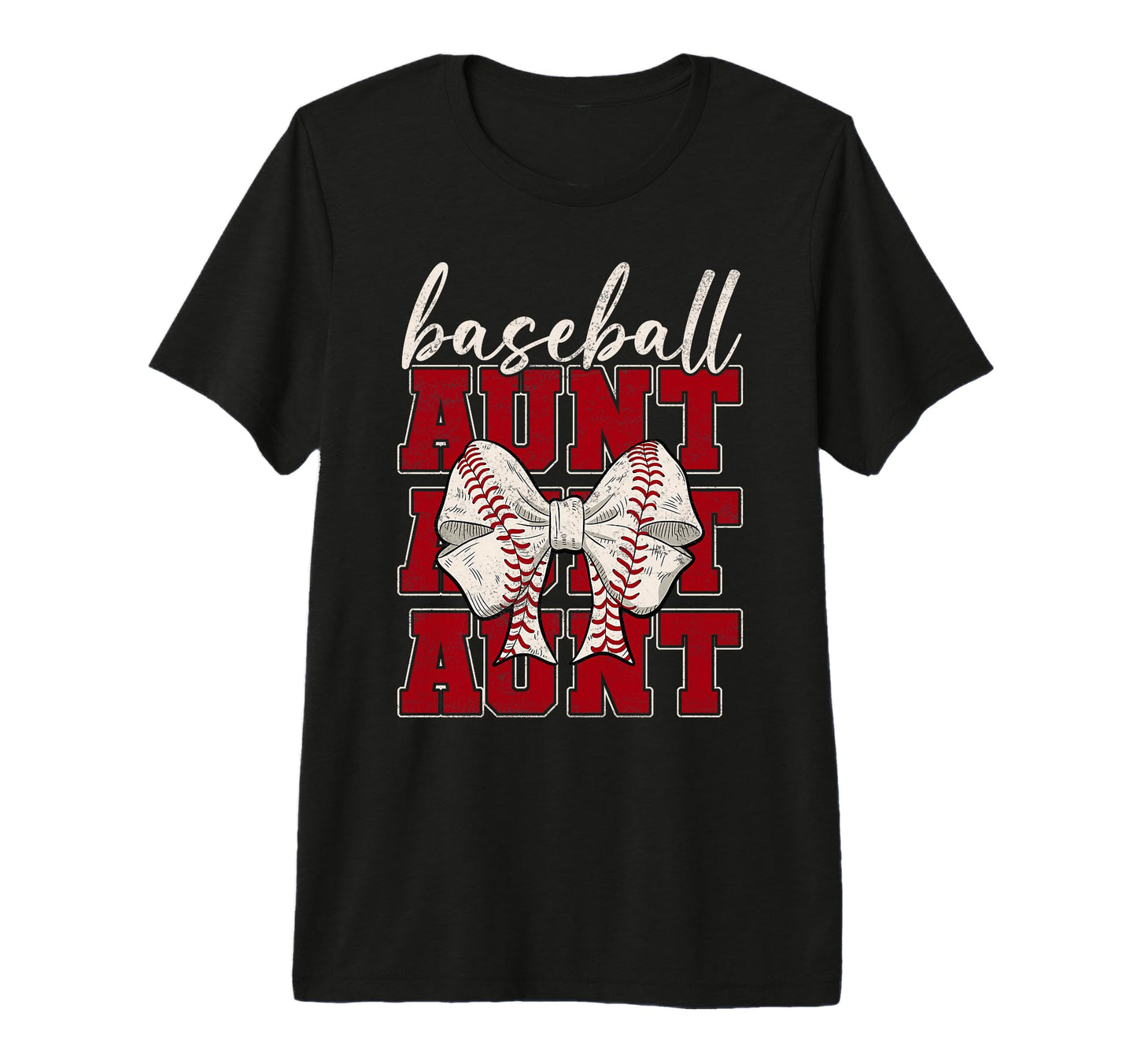 Baseball Aunt Coquette Bow Sport T-Shirt - Streetwear Style Men Women - T-Shirt, Sweatshirt, Hoodie