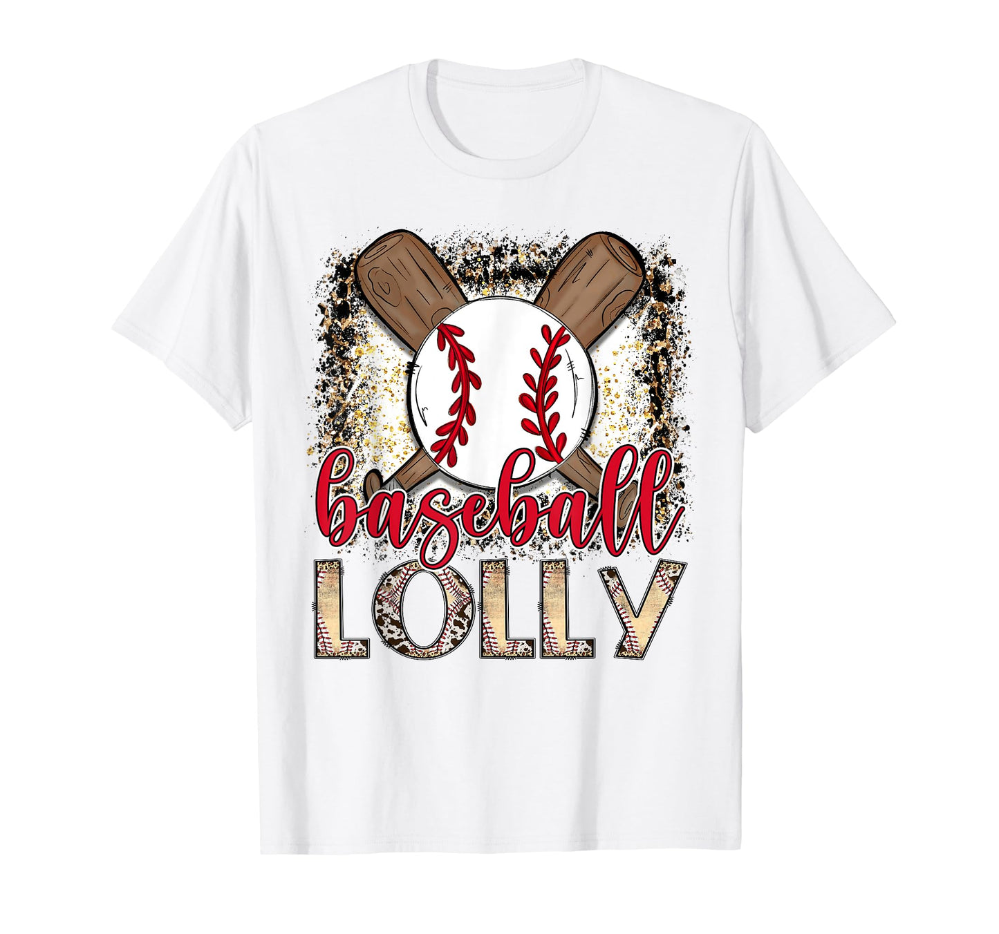 Baseball Lolly Leopard Proud Ball Lolly T-Shirt - Trendy Graphic Unisex - T-Shirt, Sweatshirt, Hoodie