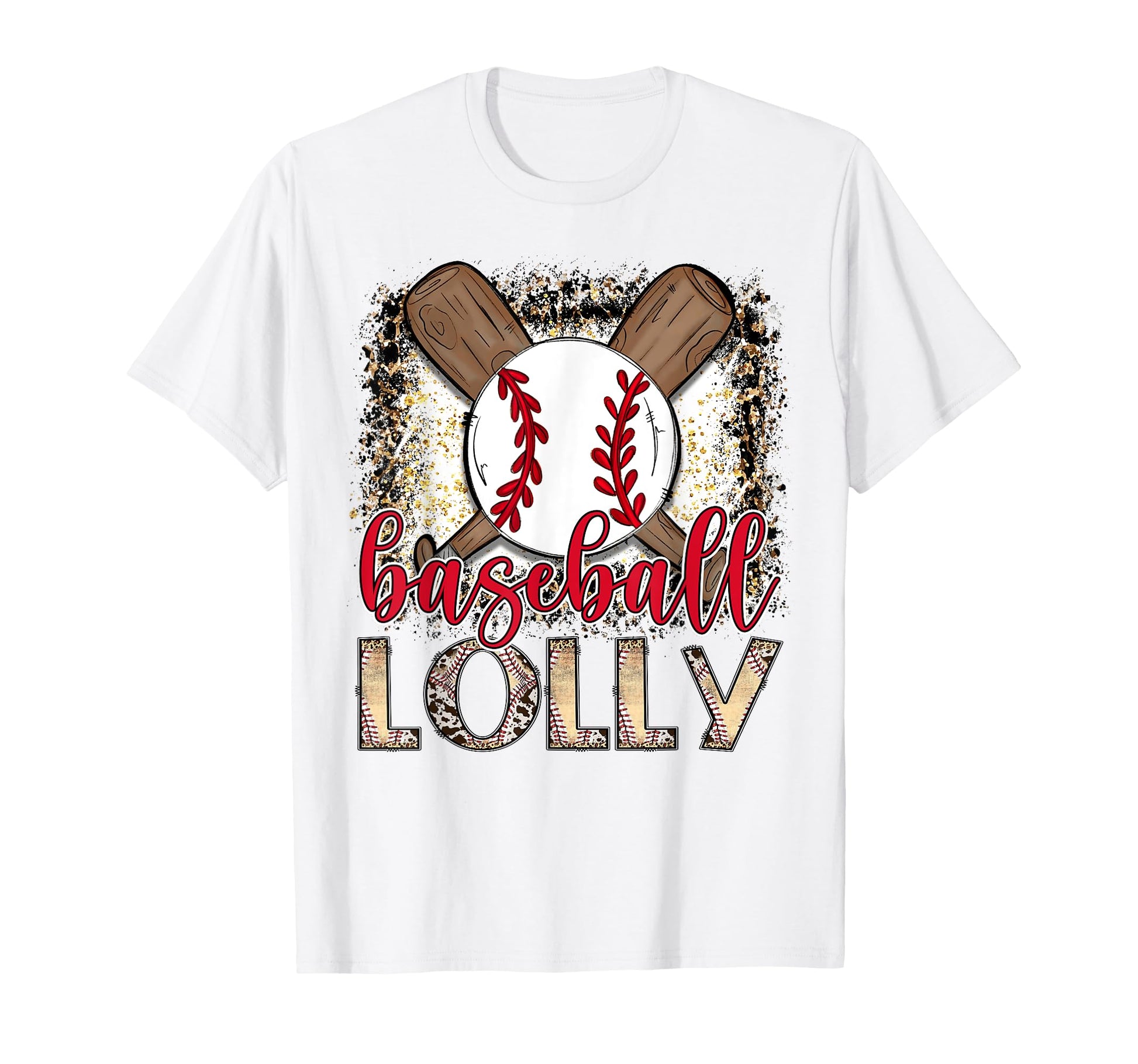 Baseball Lolly Leopard Proud Ball Lolly T-Shirt - Trendy Graphic Unisex - T-Shirt, Sweatshirt, Hoodie