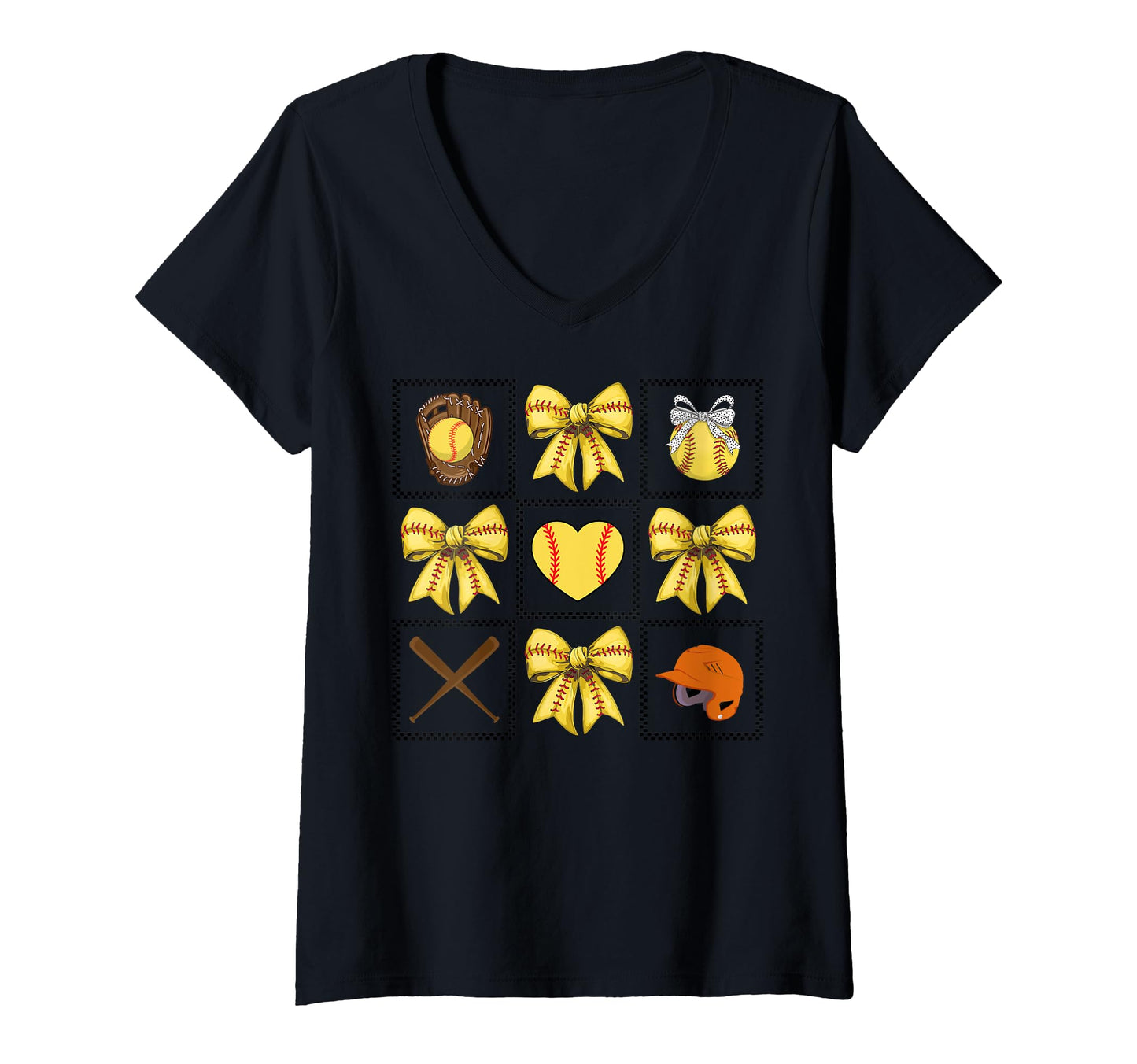 Baseball Bow Glove Ball Bat Sweatshirt - Custom Art Print for Adults - T-Shirt, Sweatshirt, Hoodie