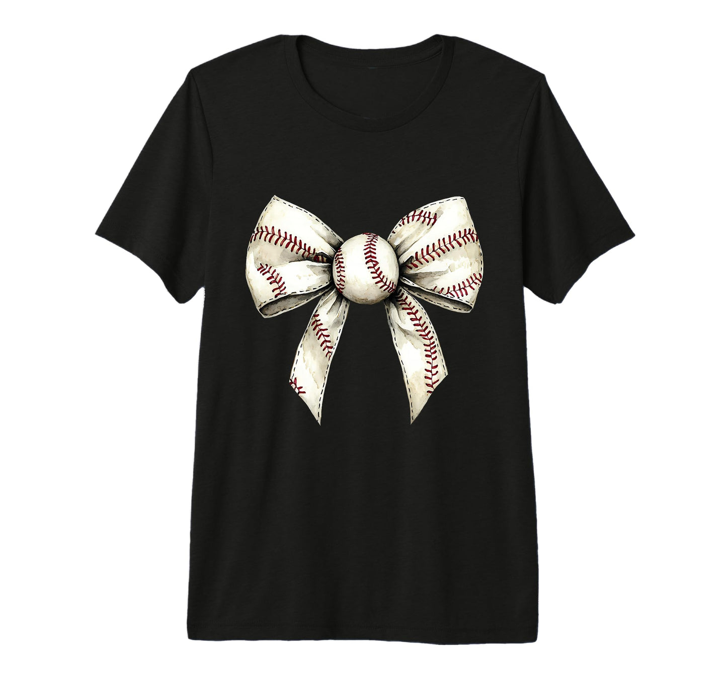 Baseball Coquette Bow Baseball Mom Tri T-Shirt - Streetwear Style Unisex - T-Shirt, Sweatshirt, Hoodie