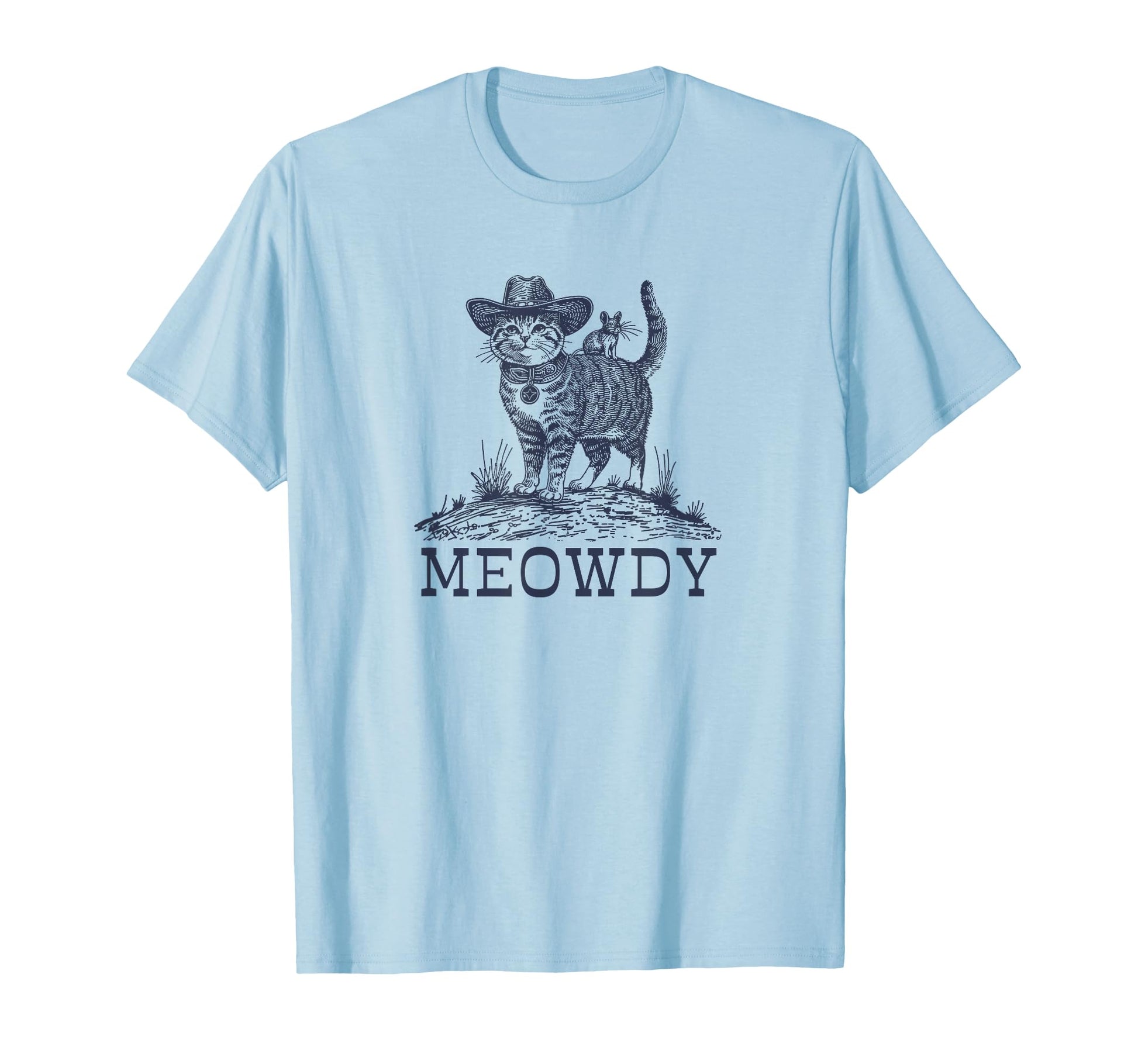 Meowdy Funny Country Music Cat Cowgirl T-Shirt - Streetwear Style Unisex - T-Shirt, Sweatshirt, Hoodie