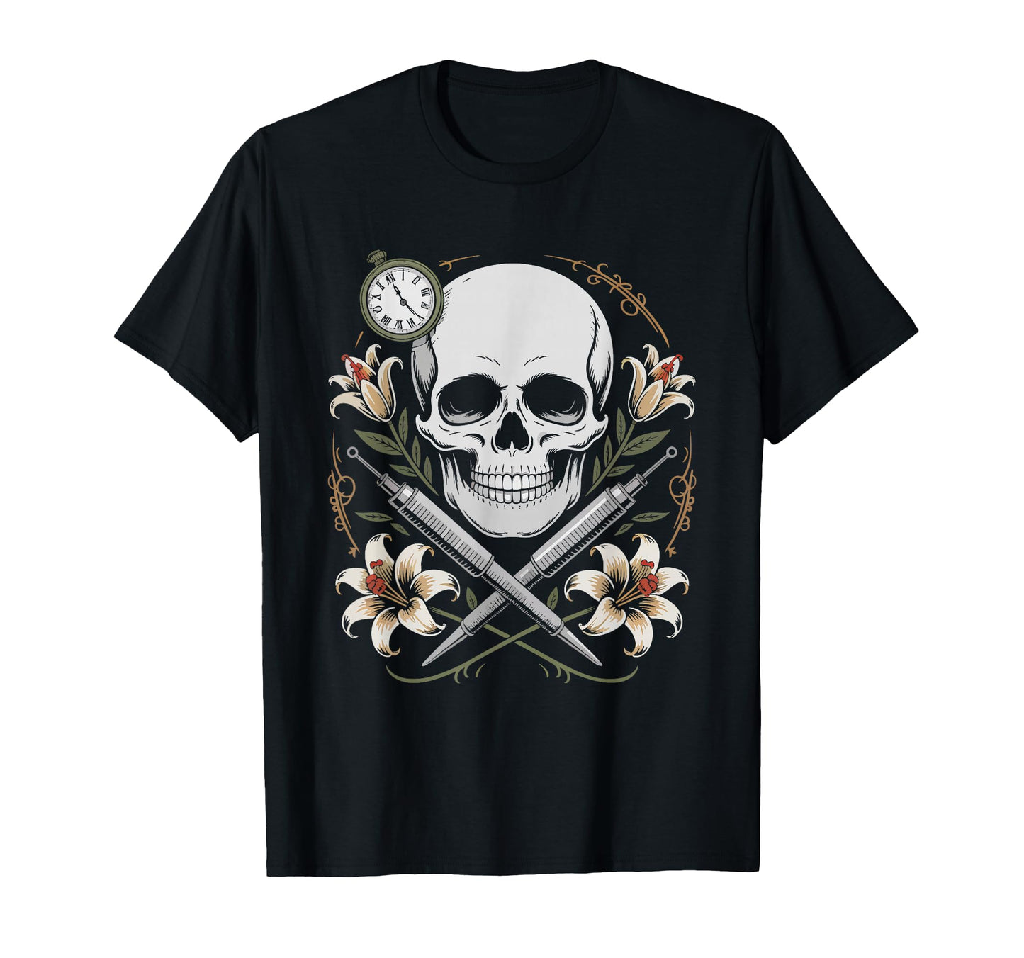 Funeral Director Coffin Flowers T-Shirt - Casual Everyday Wear Men Women - T-Shirt, Sweatshirt, Hoodie