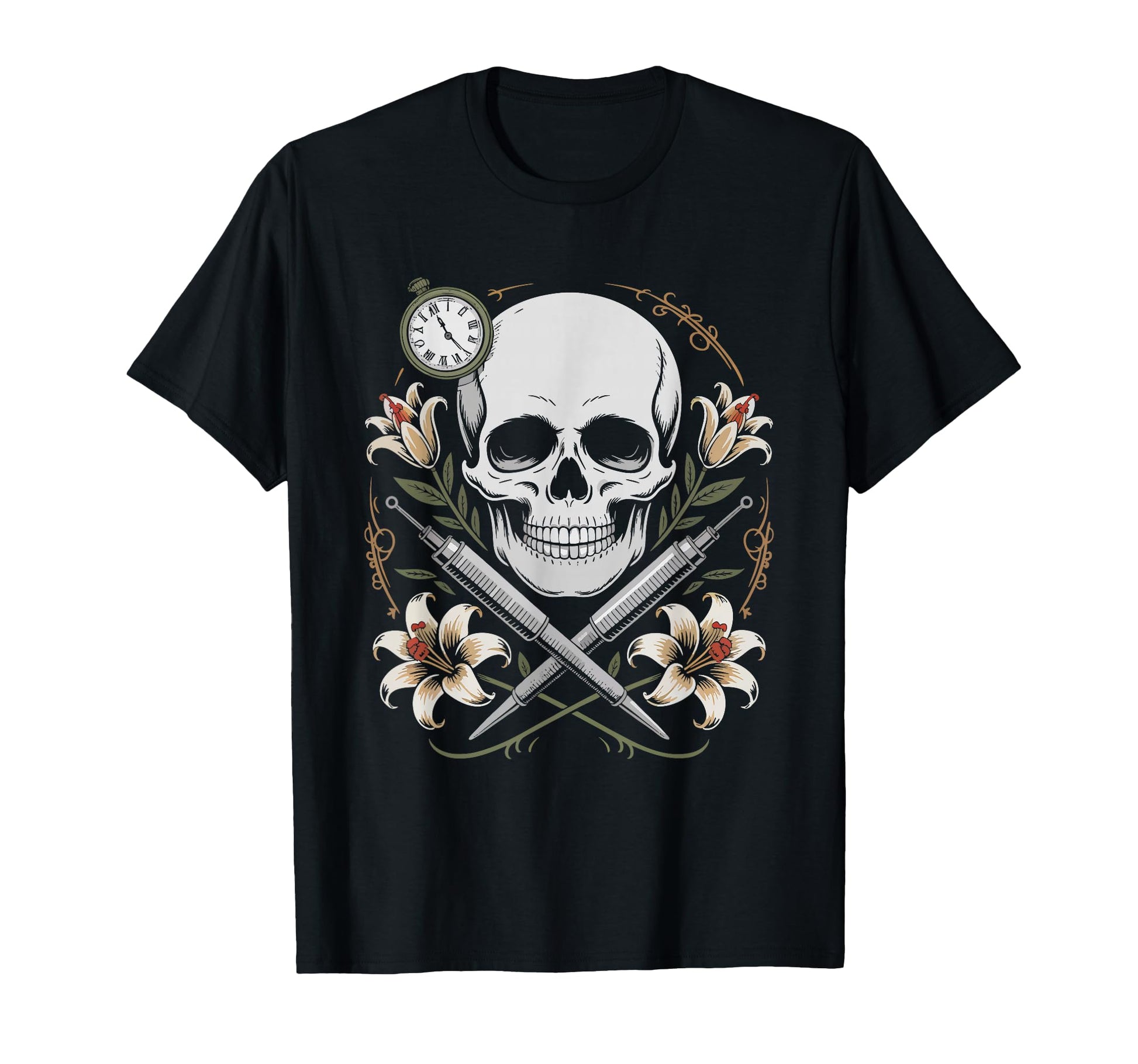 Funeral Director Coffin Flowers T-Shirt - Casual Everyday Wear Men Women - T-Shirt, Sweatshirt, Hoodie