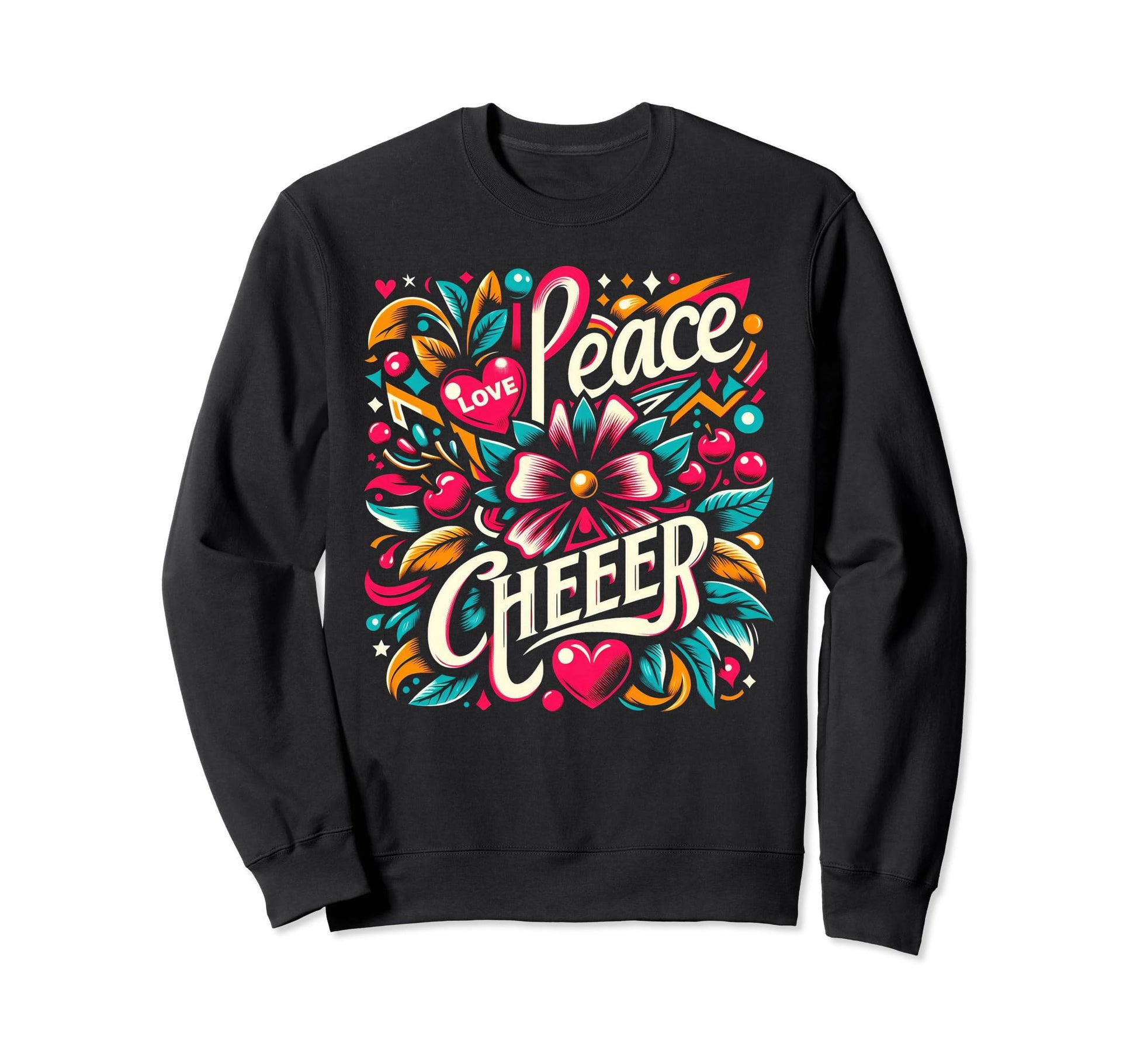 Peace Love Cheer Heart And Soul Sweatshirt - Unique Graphic Men Women - T-Shirt, Sweatshirt, Hoodie