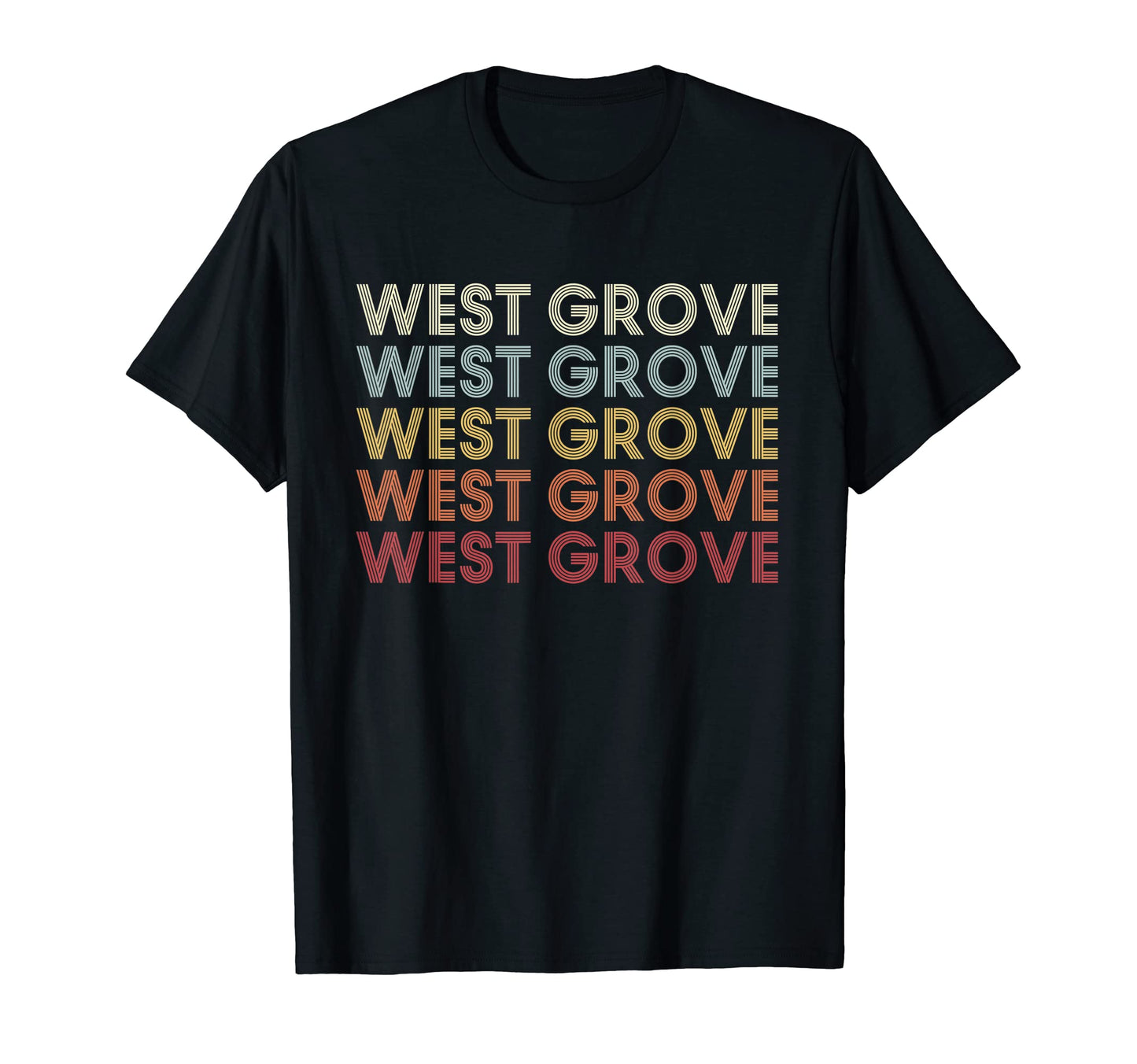 West Grove Pennsylvania West Grove Pa Text T-Shirt - Unique Graphic Unisex - T-Shirt, Sweatshirt, Hoodie