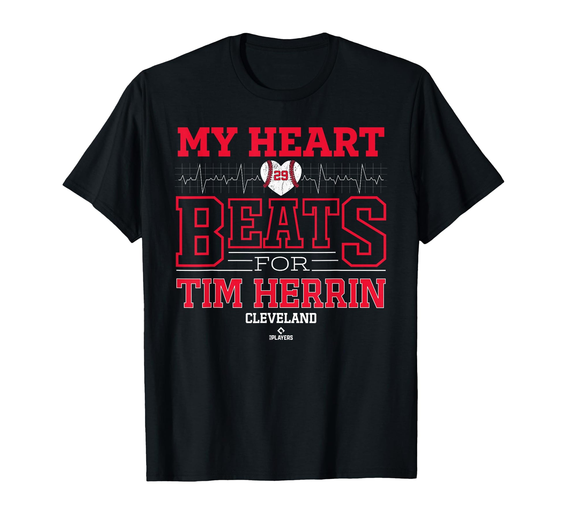 My Heart Beats Tim Herrin Cleveland T-Shirt - Novelty Apparel Men Women - T-Shirt, Sweatshirt, Hoodie