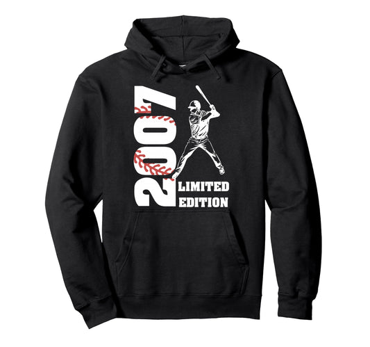 2007 19Th Bday Party Baseball 19 Years Old Hoodie - Streetwear Style Unisex - T-Shirt, Sweatshirt, Hoodie