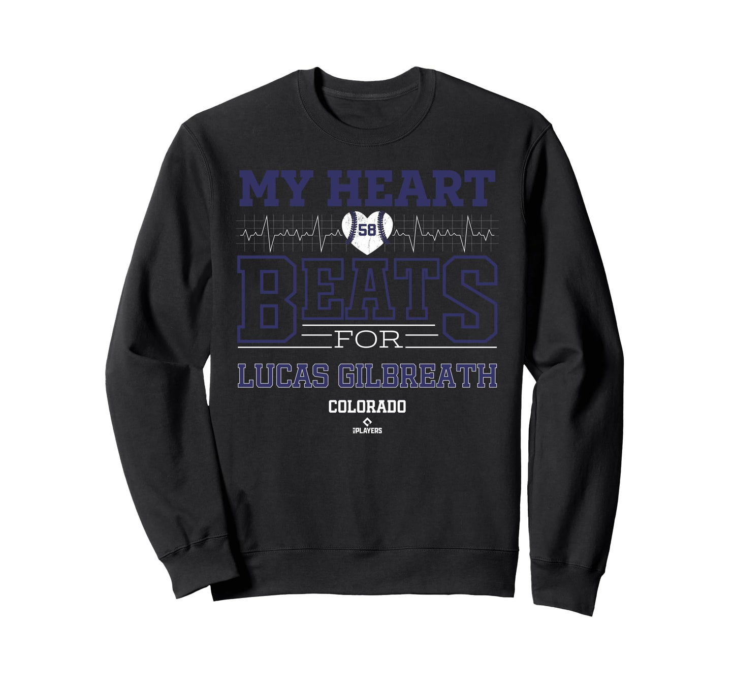 My Heart Beats Lucas Gilbreath Sweatshirt - Fun Novelty Design Men Women - T-Shirt, Sweatshirt, Hoodie