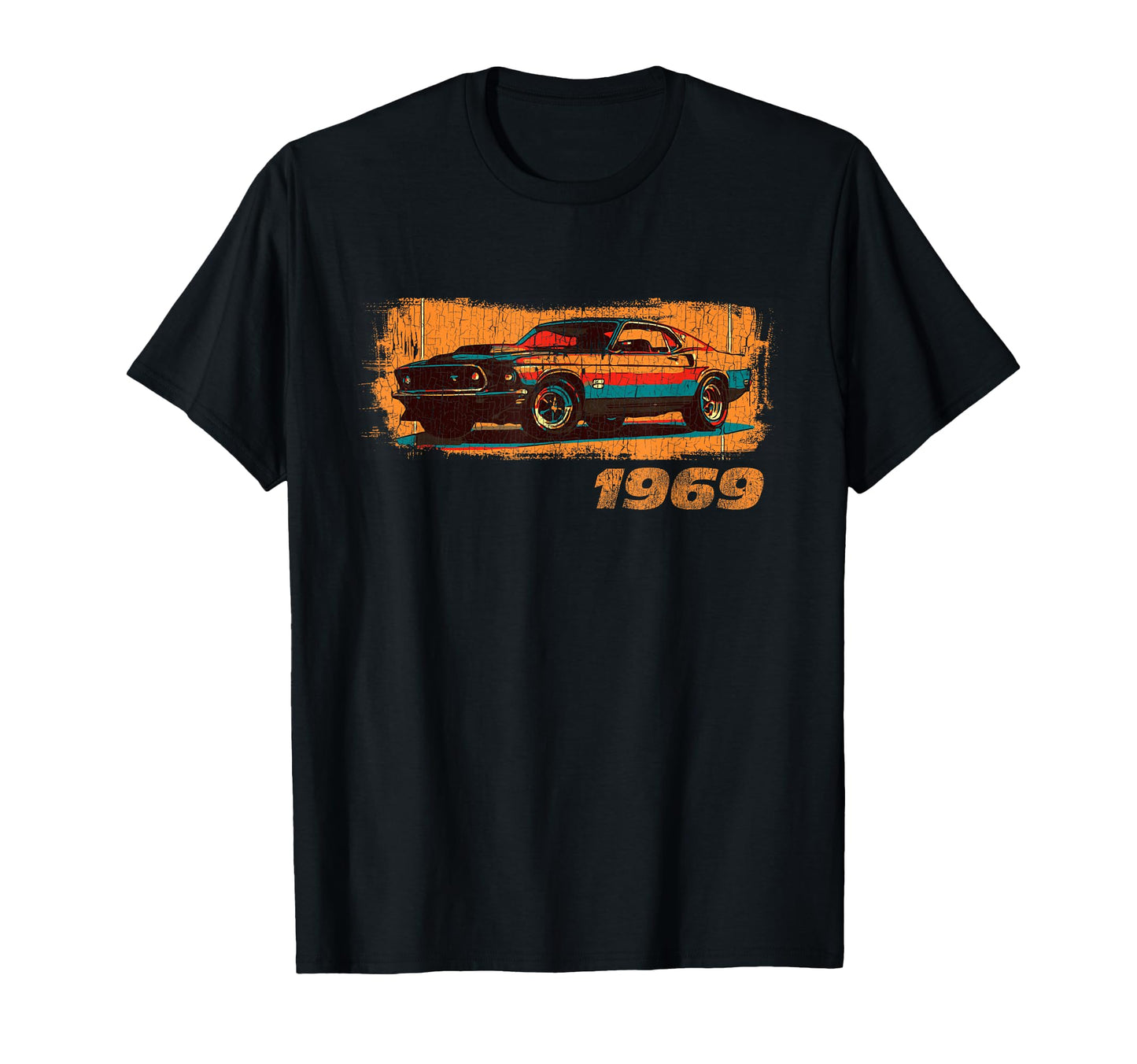 1969 50Th Birthday Muscle Car Small T-Shirt - Fun Novelty Design Unisex - T-Shirt, Sweatshirt, Hoodie