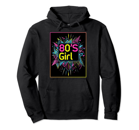 80S Synthwave 1980S Party Costume Hoodie - Graphic Print for Adults - T-Shirt, Sweatshirt, Hoodie