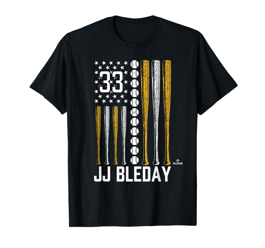 Baseball American Flag Jj Bleday Oakland T-Shirt - Trendy Graphic Unisex - T-Shirt, Sweatshirt, Hoodie