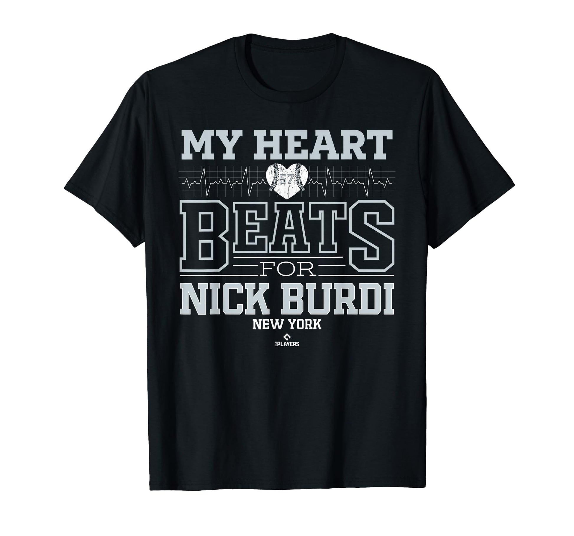 My Heart Beats Nick Burdi New York T-Shirt - Fun Novelty Design Men Women - T-Shirt, Sweatshirt, Hoodie
