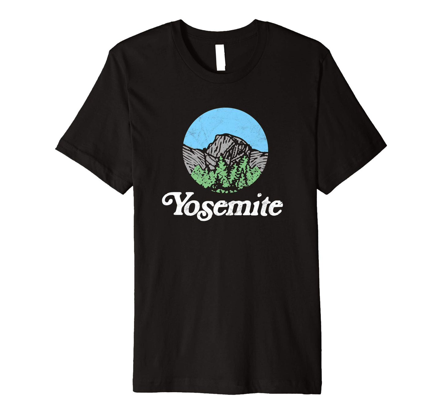 Yosemite National Park Trees Half T-Shirt - Custom Art Print for Adults - T-Shirt, Sweatshirt, Hoodie