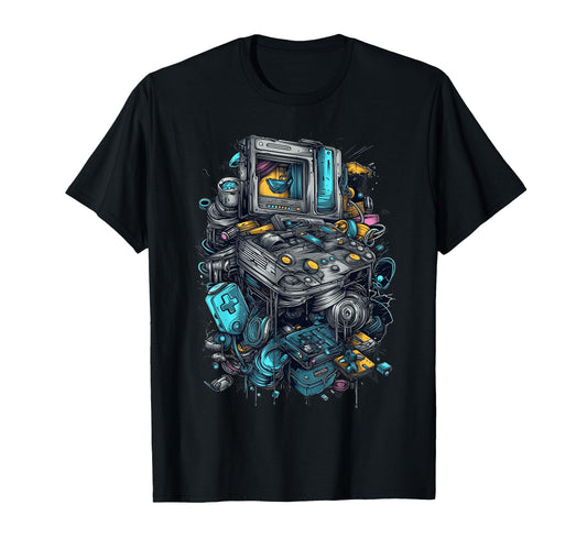 Arcade Gamer Gaming Arcade Machine T-Shirt - Casual Everyday Wear Men Women - T-Shirt, Sweatshirt, Hoodie