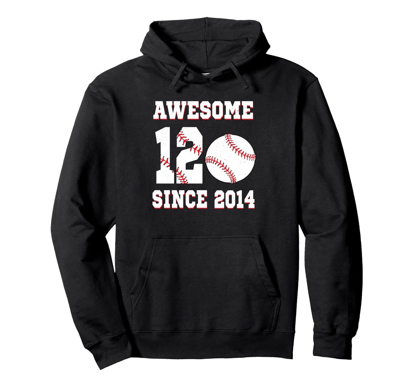 12 Years Old Birthday Baseball Awesome Hoodie - Custom Art Print Unisex - T-Shirt, Sweatshirt, Hoodie