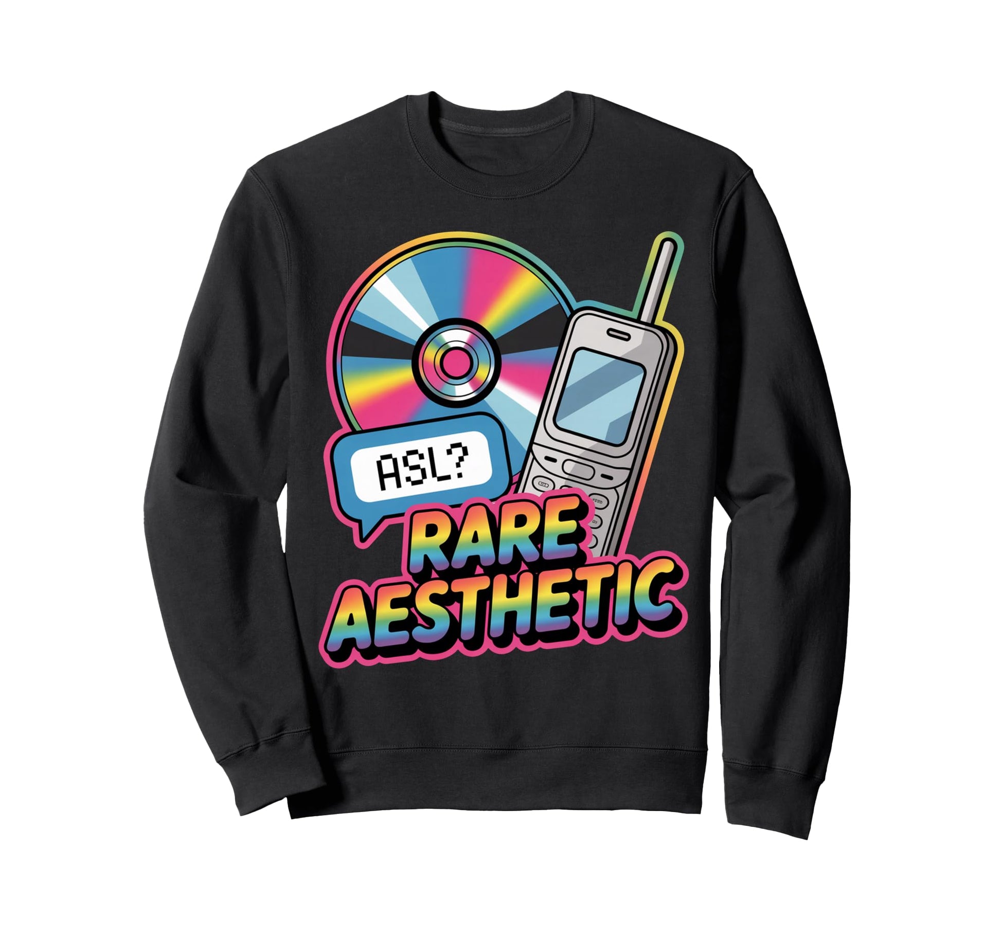 Rare Aesthetic Nostalgia Y2K Vibes Sweatshirt - Novelty Apparel Men Women - T-Shirt, Sweatshirt, Hoodie