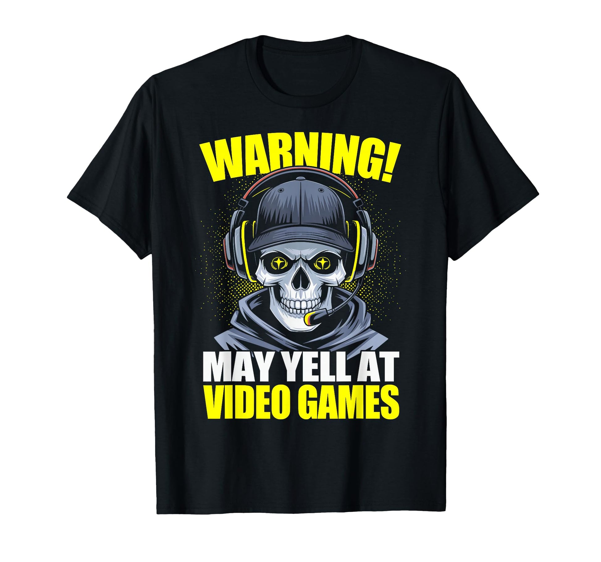 Funny Gaming Warning May Yell T-Shirt - Casual Everyday Wear for Adults - T-Shirt, Sweatshirt, Hoodie