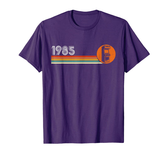 80S Video Game Arcade 1985 Gamer T-Shirt - Custom Art Print Men Women - T-Shirt, Sweatshirt, Hoodie