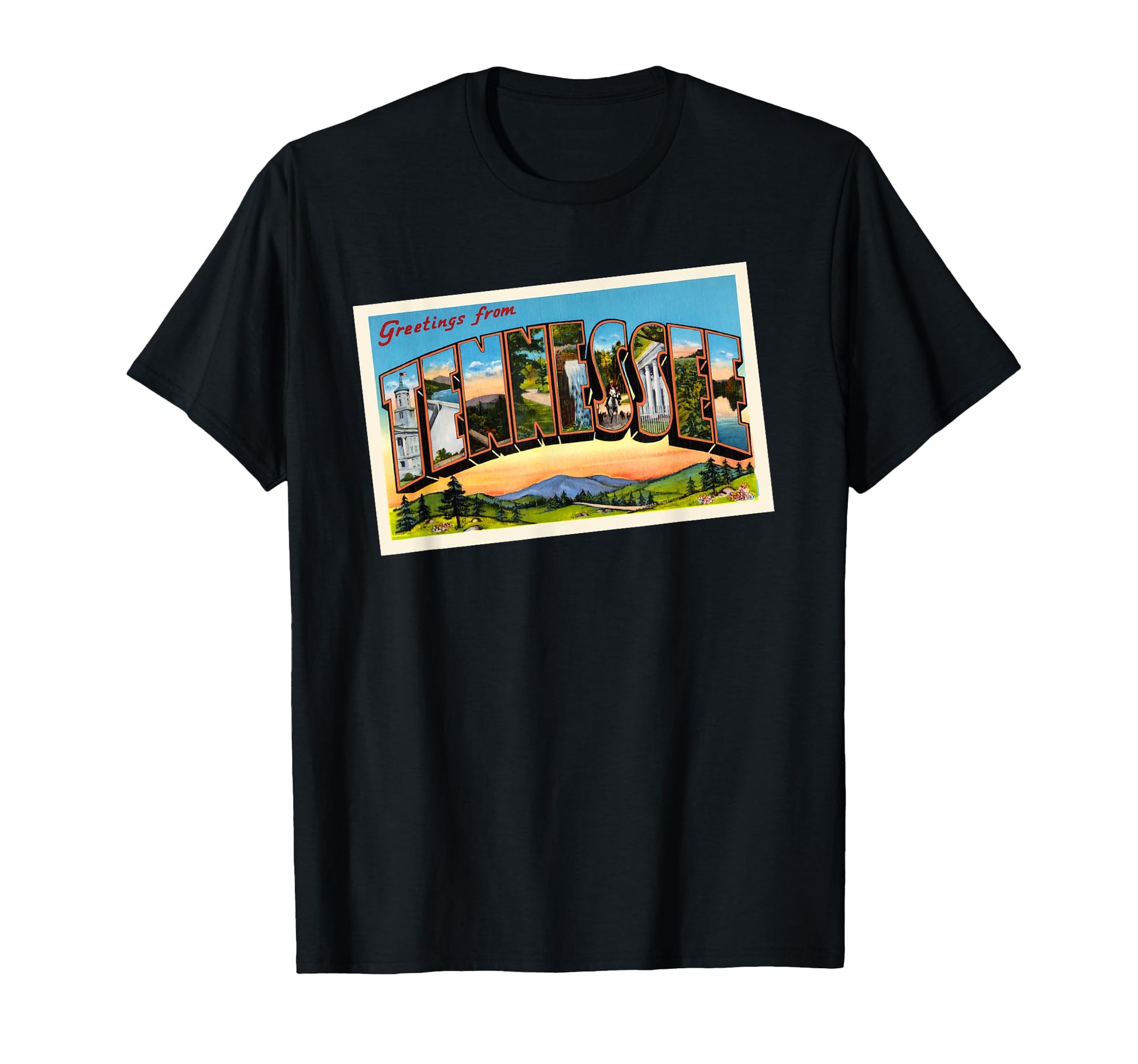 Tennessee Travel Postcard Tpa T-Shirt - Custom Art Print Unisex - T-Shirt, Sweatshirt, Hoodie