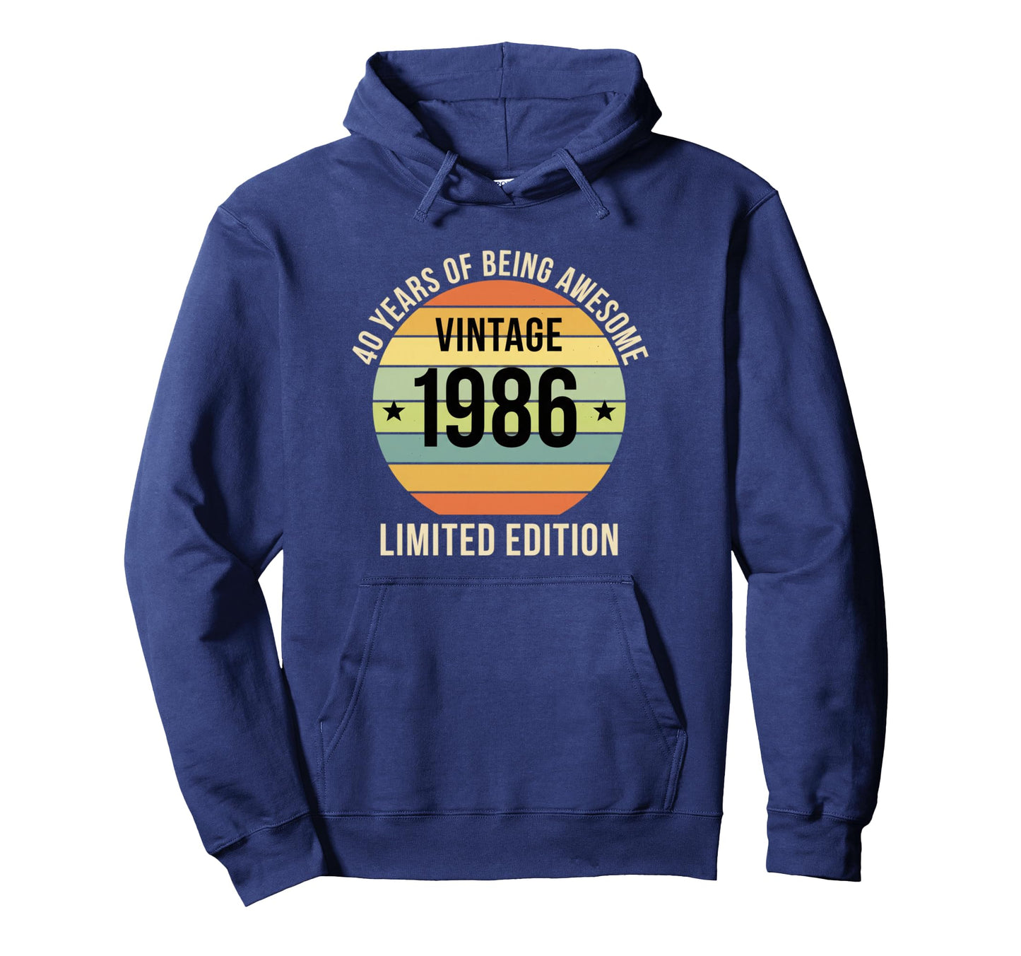 1986 40 Years Being Awesome Birthday Hoodie - Fun Novelty Design Unisex - T-Shirt, Sweatshirt, Hoodie