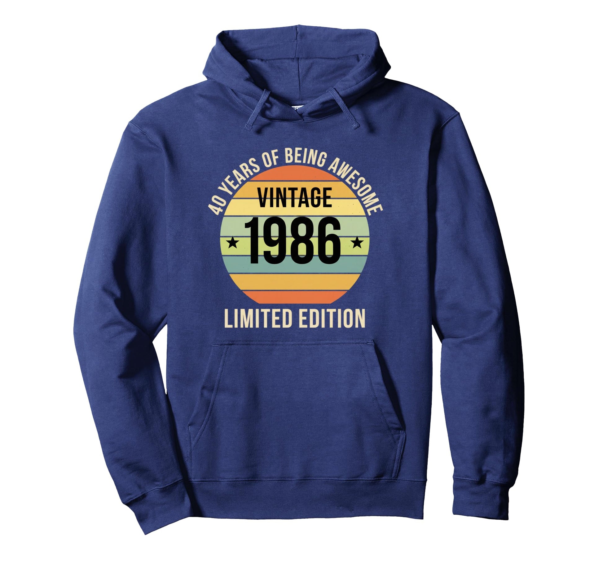 1986 40 Years Being Awesome Birthday Hoodie - Fun Novelty Design Unisex - T-Shirt, Sweatshirt, Hoodie