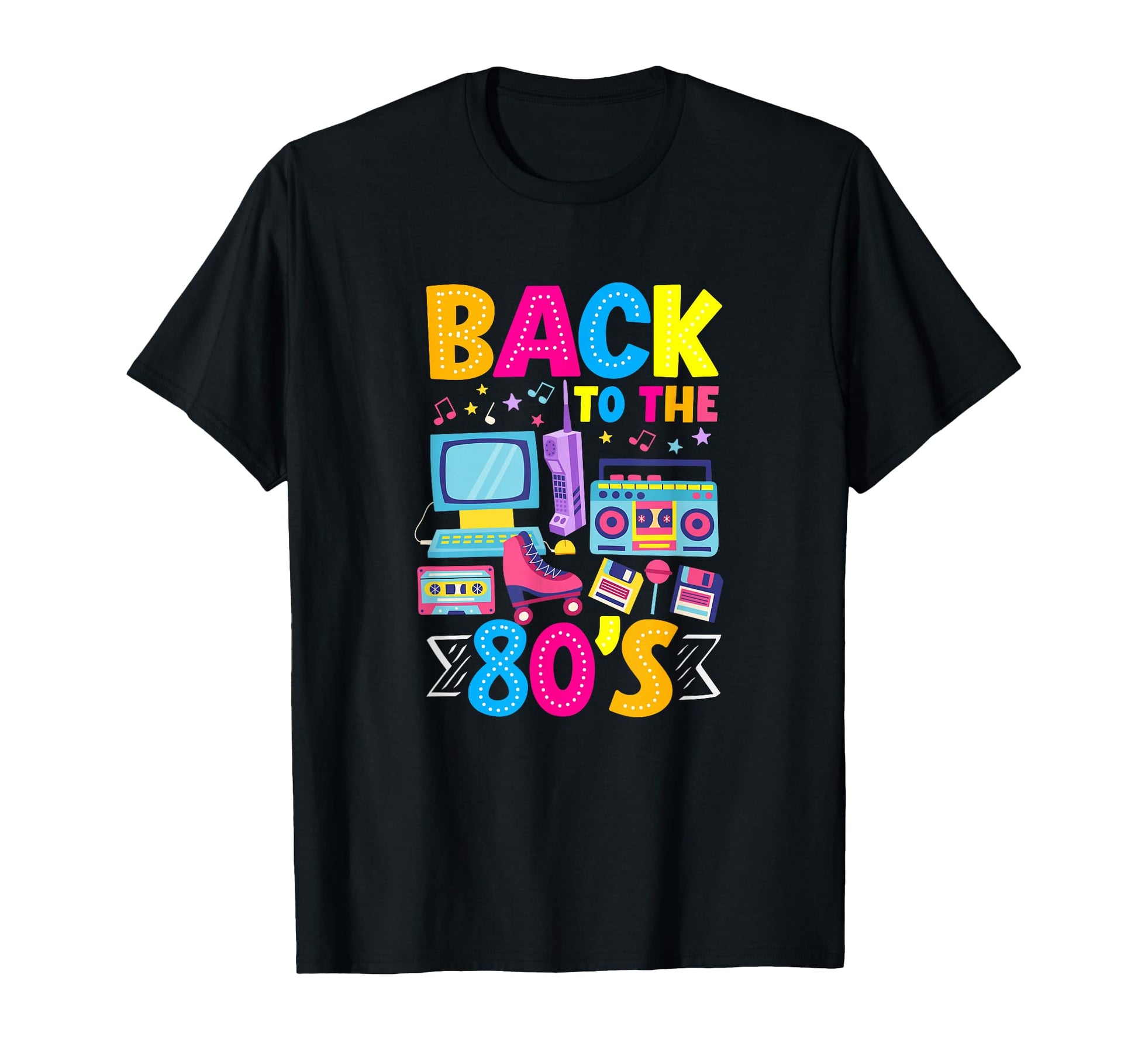 Back To 80S Boombox Roller Skate T-Shirt - Trendy Graphic Men Women - T-Shirt, Sweatshirt, Hoodie
