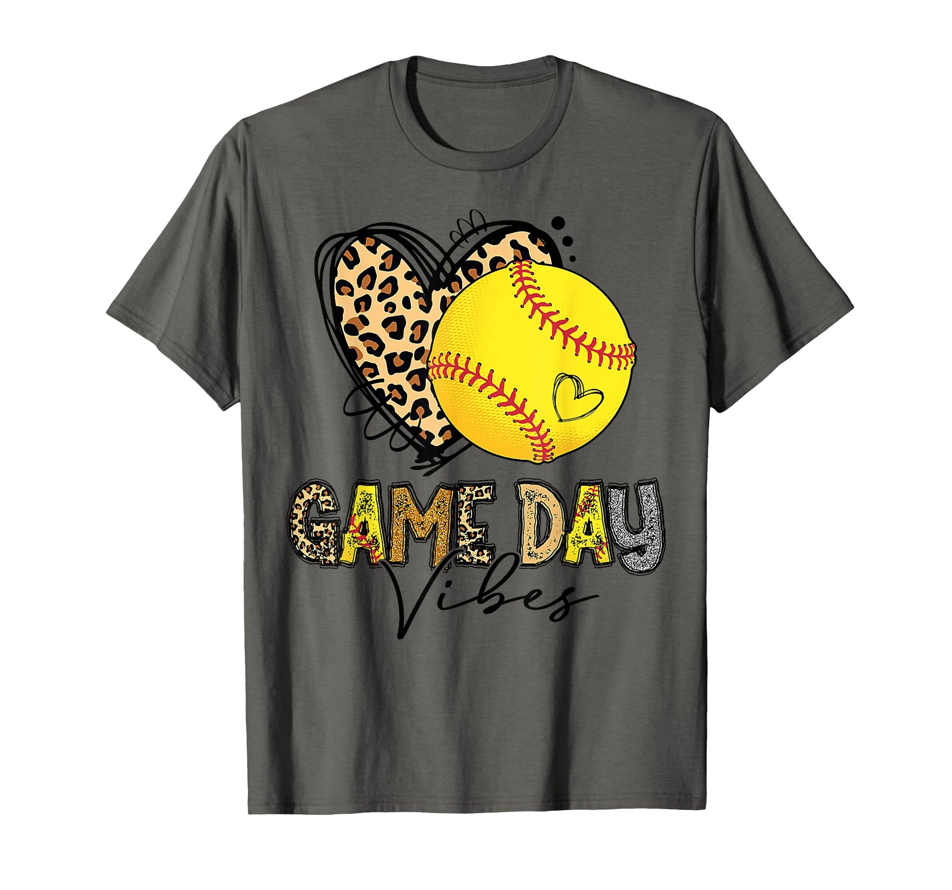 Bleached Softball Game Day Vibes T-Shirt - Fun Novelty Design Unisex - T-Shirt, Sweatshirt, Hoodie