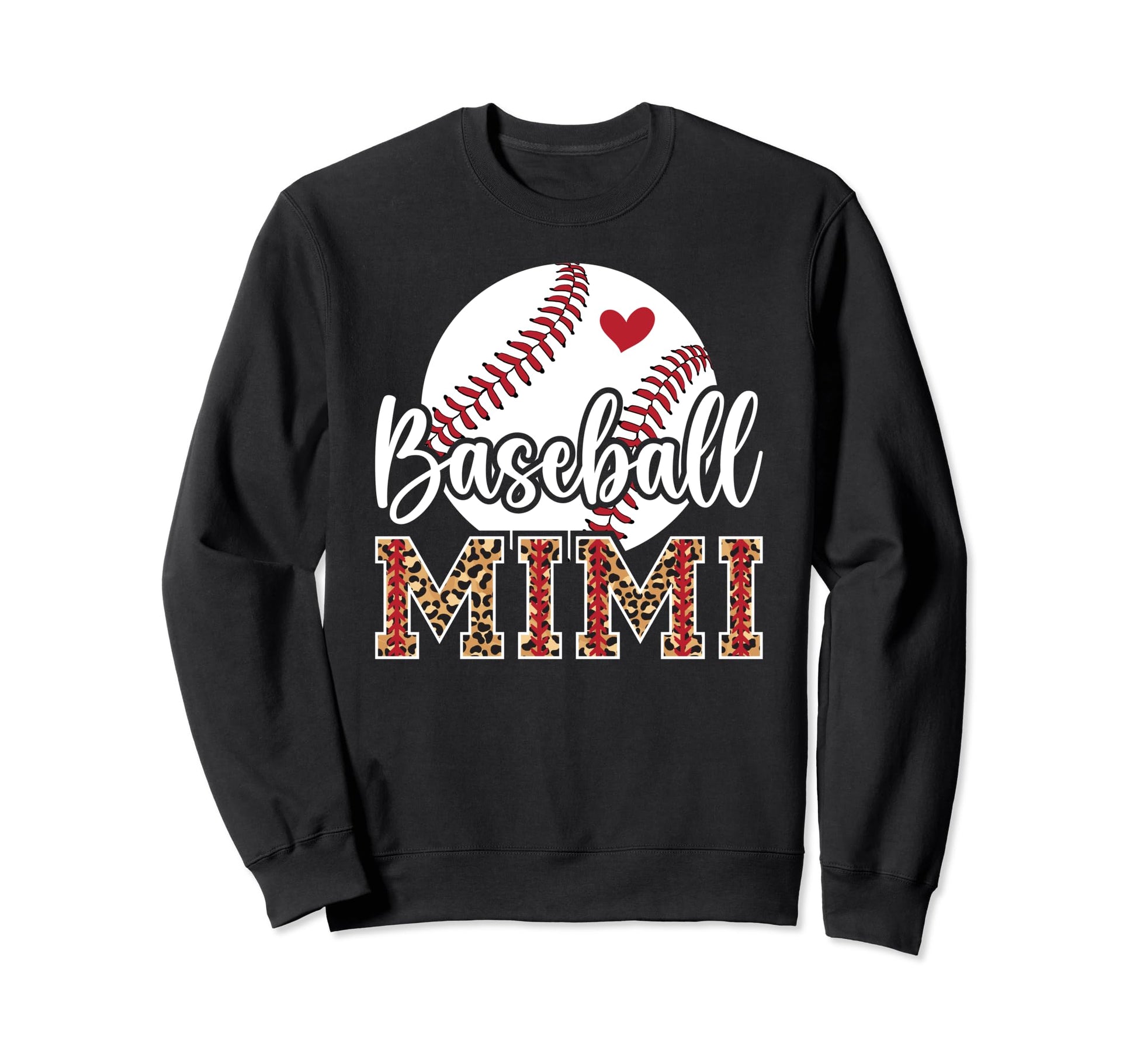 Baseball Mimi Leopard Grandma Sweatshirt - Aesthetic Graphic Men Women - T-Shirt, Sweatshirt, Hoodie