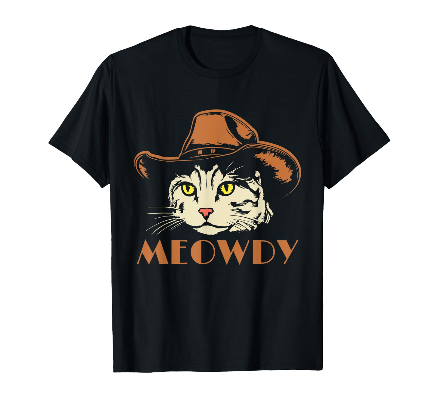 Meowdy Funny Country Music Cat Cowboy T-Shirt - Trendy Graphic for Adults - T-Shirt, Sweatshirt, Hoodie