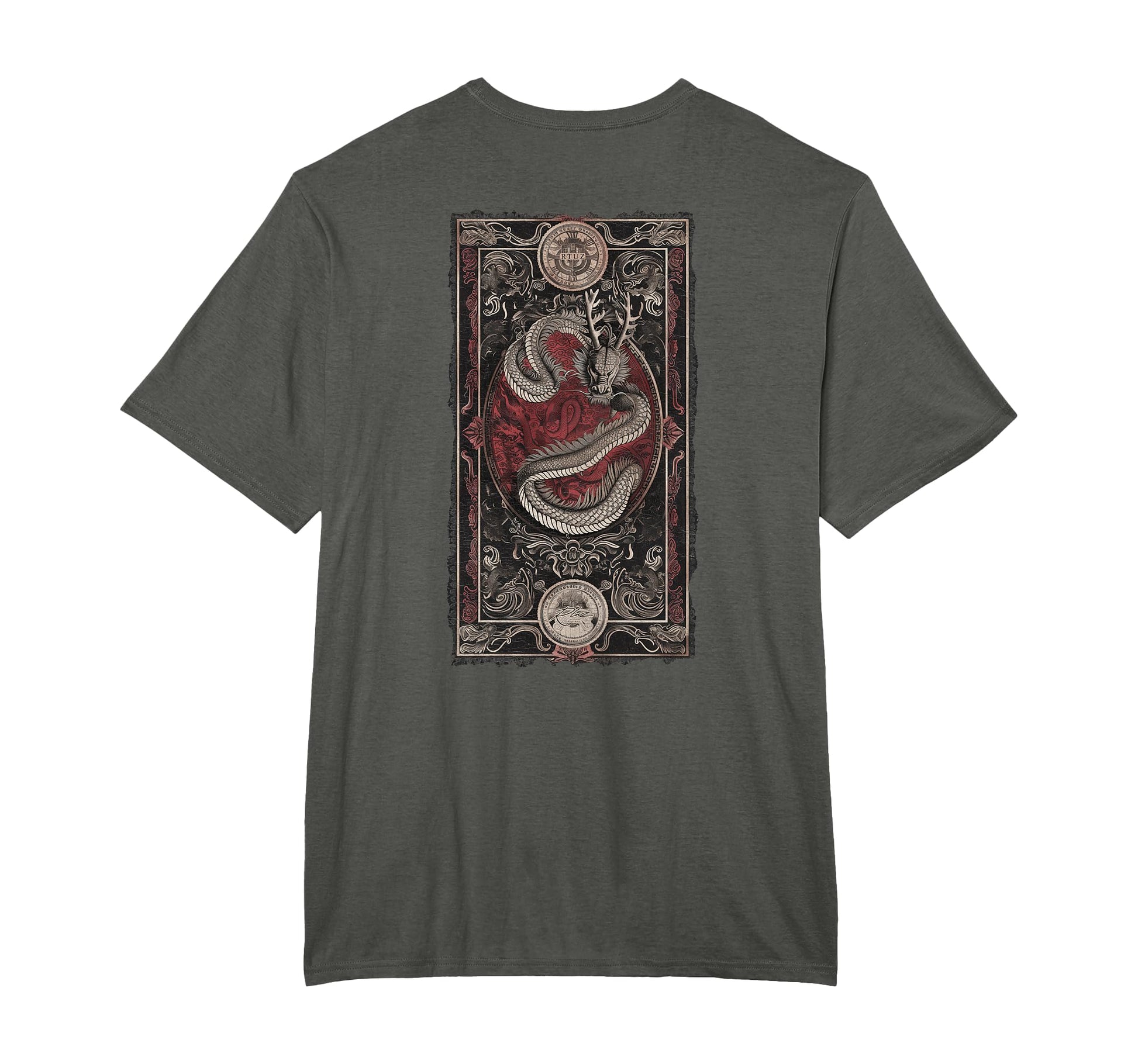 Aesthetic Back Dragon Y2K Streetwear T-Shirt - Minimalist Print Men Women - T-Shirt, Sweatshirt, Hoodie