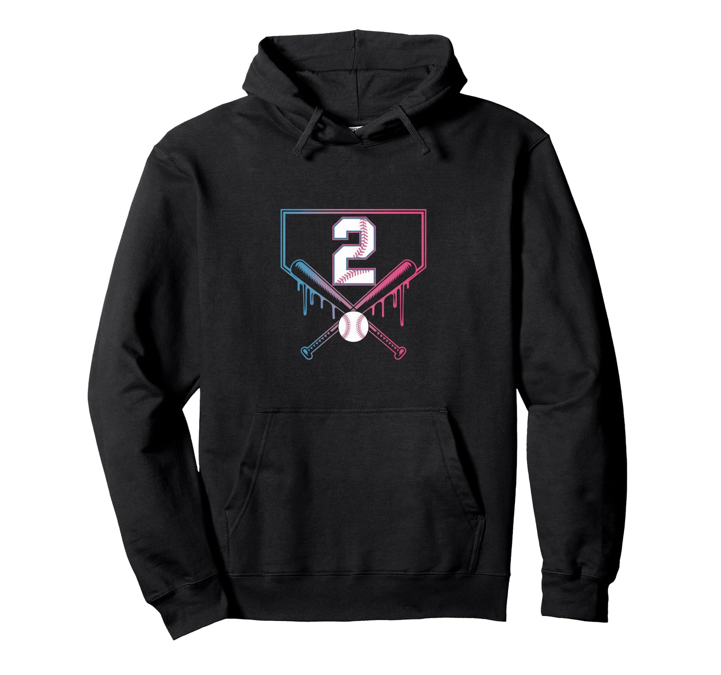 Baseball Home Ice Cream 2Th Birthday Hoodie - Aesthetic Graphic for Adults - T-Shirt, Sweatshirt, Hoodie