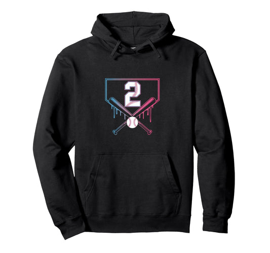 Baseball Home Ice Cream 2Th Birthday Hoodie - Aesthetic Graphic for Adults - T-Shirt, Sweatshirt, Hoodie