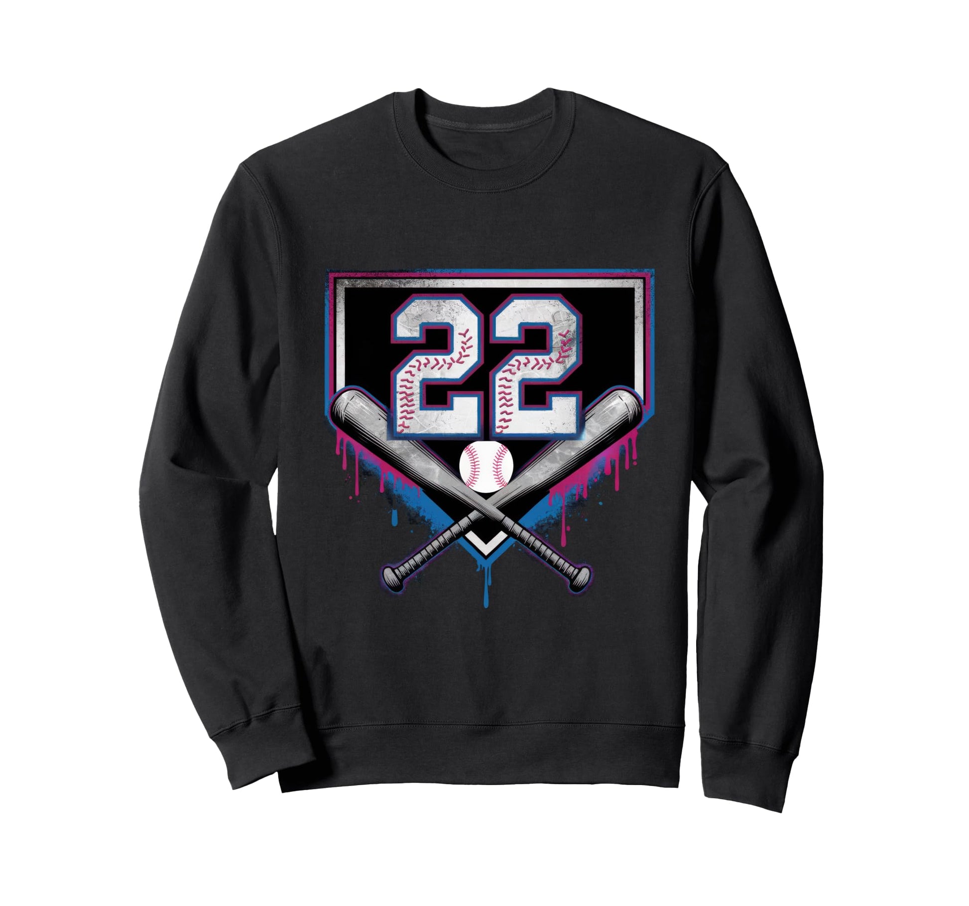 22Th Birthday Baseball Home Ice Sweatshirt - Casual Everyday Wear Unisex - T-Shirt, Sweatshirt, Hoodie