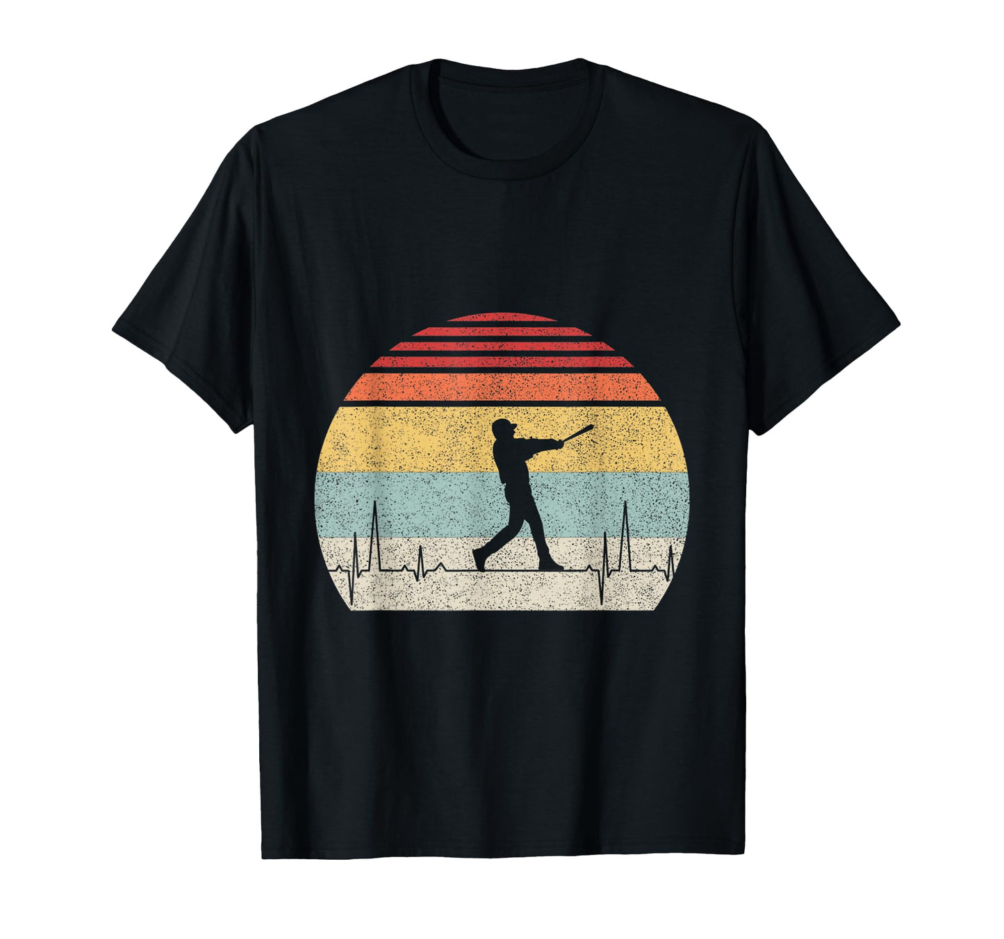 Baseball Heartbeat Pulse Funny Baseball T-Shirt - Trendy Graphic for Adults - T-Shirt, Sweatshirt, Hoodie