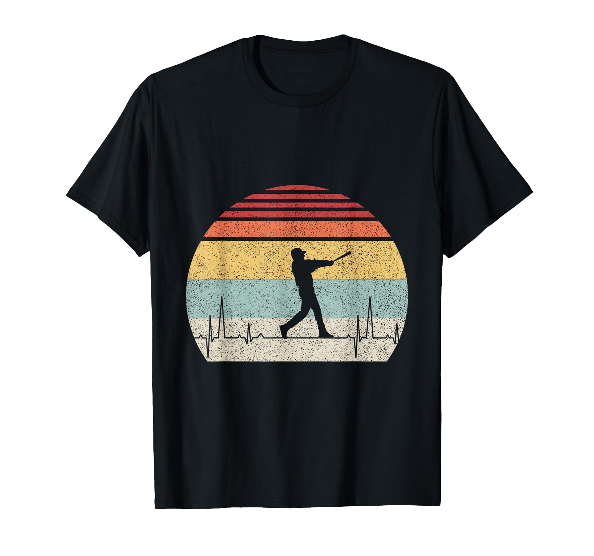 Baseball Heartbeat Pulse Funny Baseball T-Shirt - Trendy Graphic for Adults - T-Shirt, Sweatshirt, Hoodie