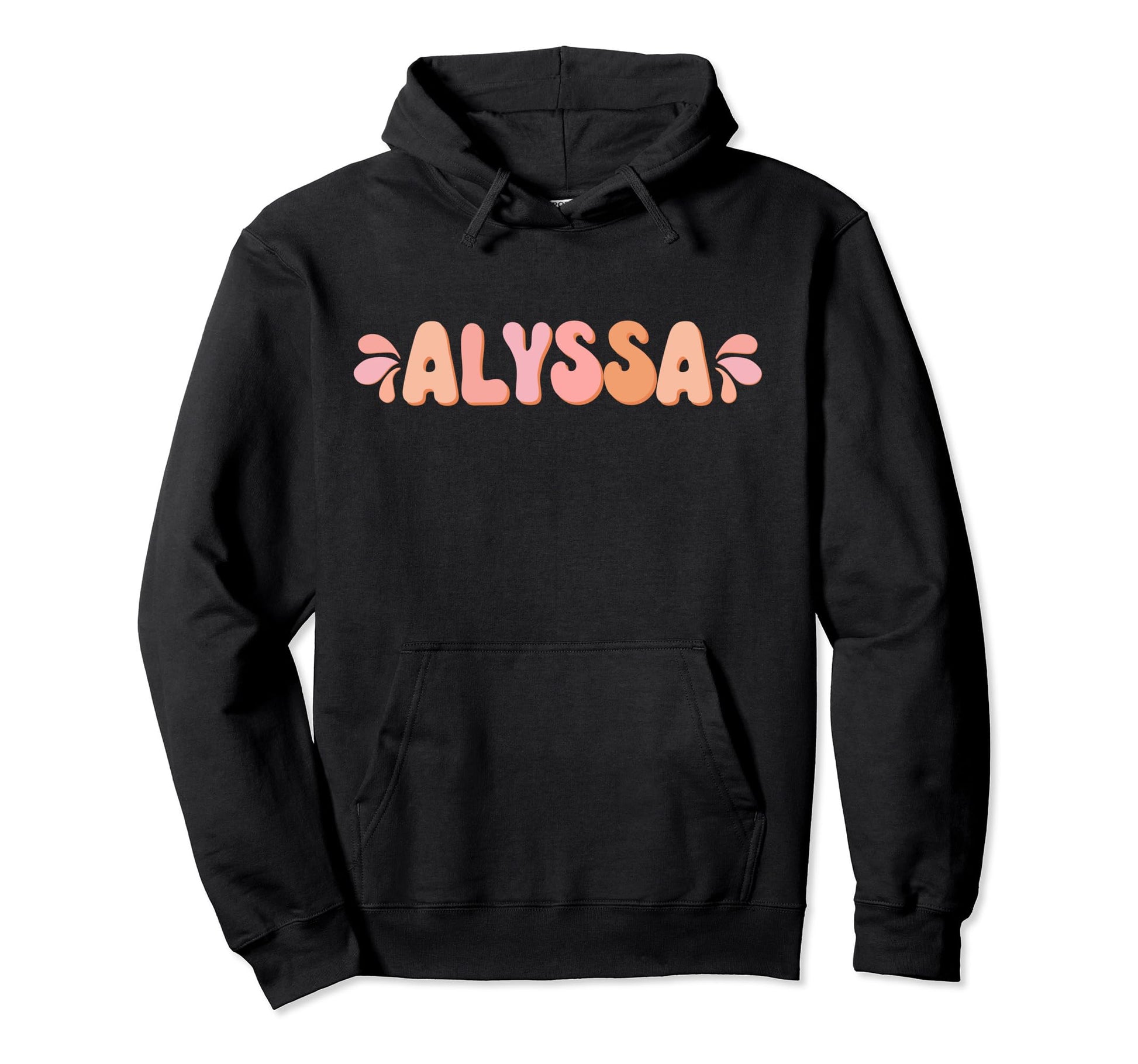 My First Name Is Alyssa Eighties Hoodie - Aesthetic Graphic Unisex - T-Shirt, Sweatshirt, Hoodie