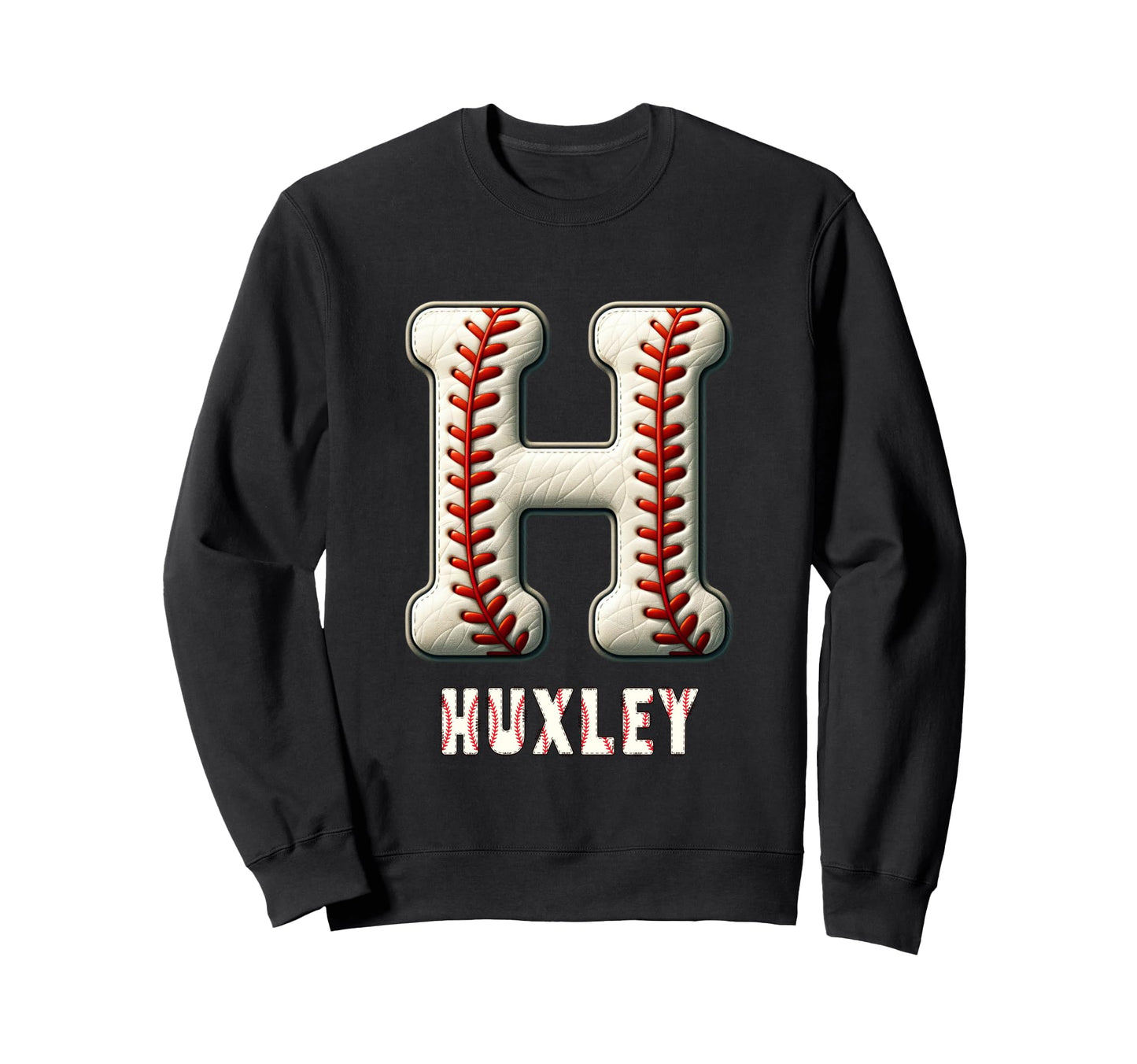 Baseball Home Run Lars Initial Sweatshirt - Custom Art Print for Adults - T-Shirt, Sweatshirt, Hoodie