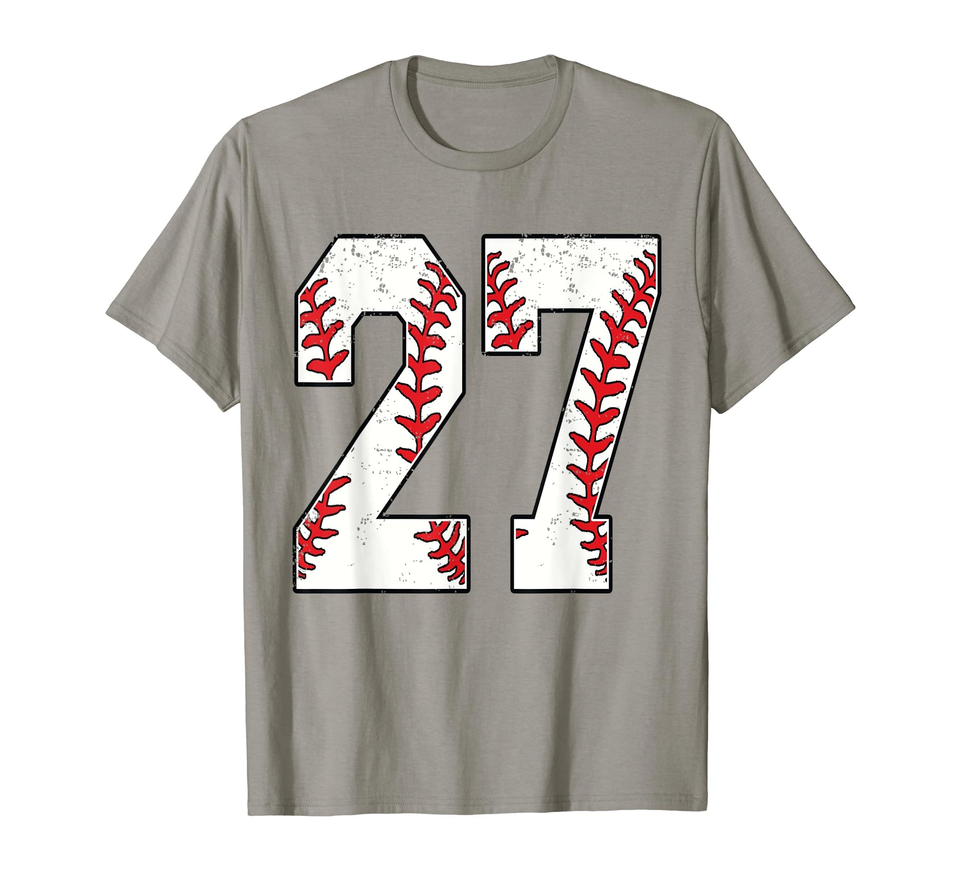 Number 27 Baseball 27 Jersey Number T-Shirt - Unique Graphic Men Women - T-Shirt, Sweatshirt, Hoodie