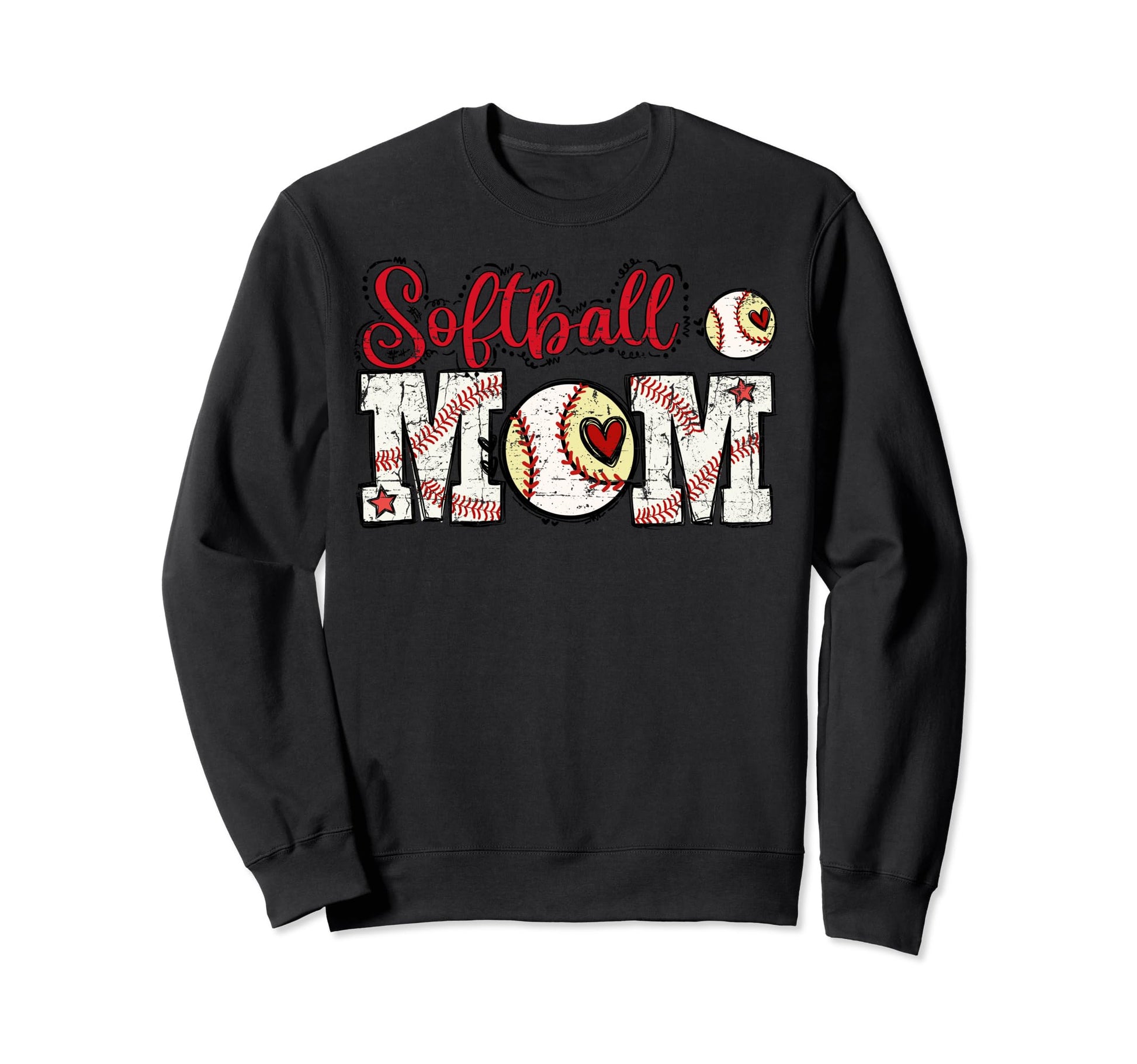 Softball Mom Mothers Day Mom Sweatshirt - Minimalist Print Men Women - T-Shirt, Sweatshirt, Hoodie