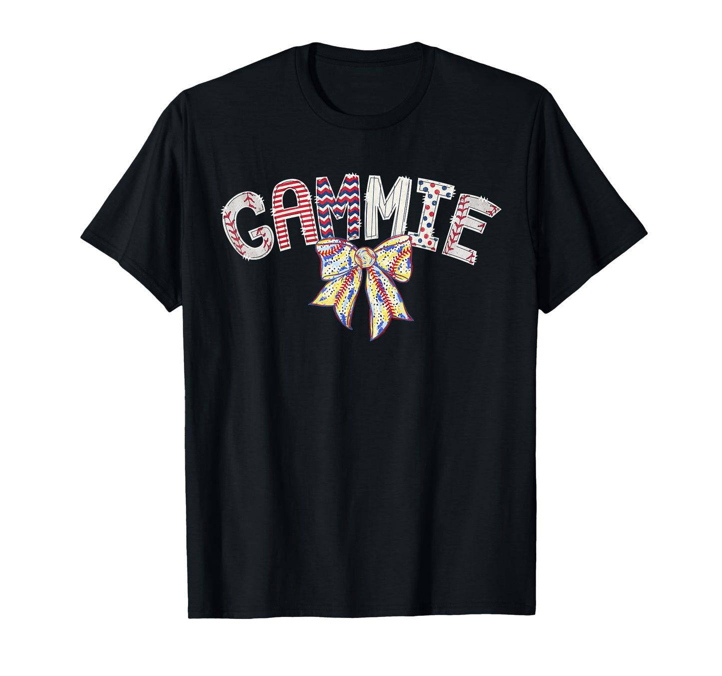 Baseball Gammie Coquette Bow Game Day T-Shirt - Fun Novelty Design Unisex - T-Shirt, Sweatshirt, Hoodie