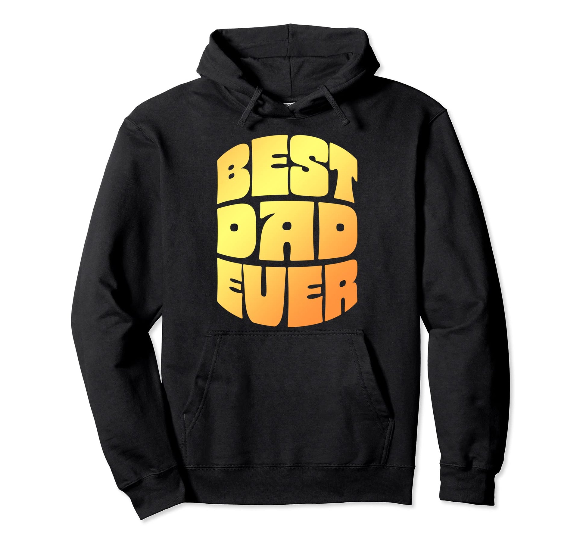 Best Dad Ever Seventies Typography Old Hoodie - Aesthetic Graphic Unisex - T-Shirt, Sweatshirt, Hoodie