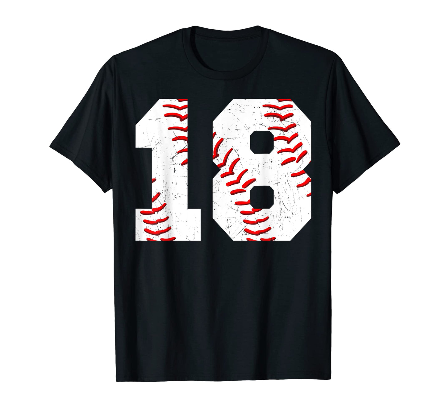 18 Birthday Baseball Theme Bday Party T-Shirt - Unique Graphic Unisex - T-Shirt, Sweatshirt, Hoodie