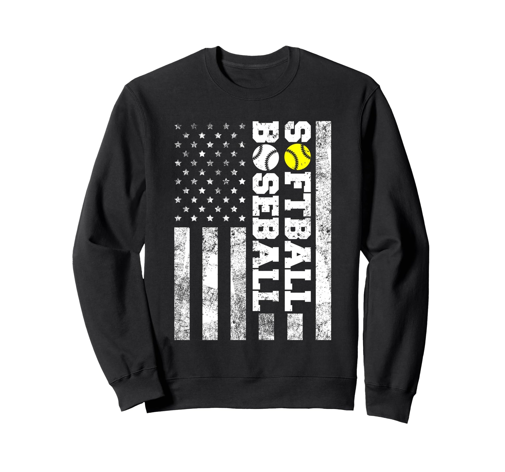 American Distressed Flag Funny Sweatshirt - Aesthetic Graphic for Adults - T-Shirt, Sweatshirt, Hoodie