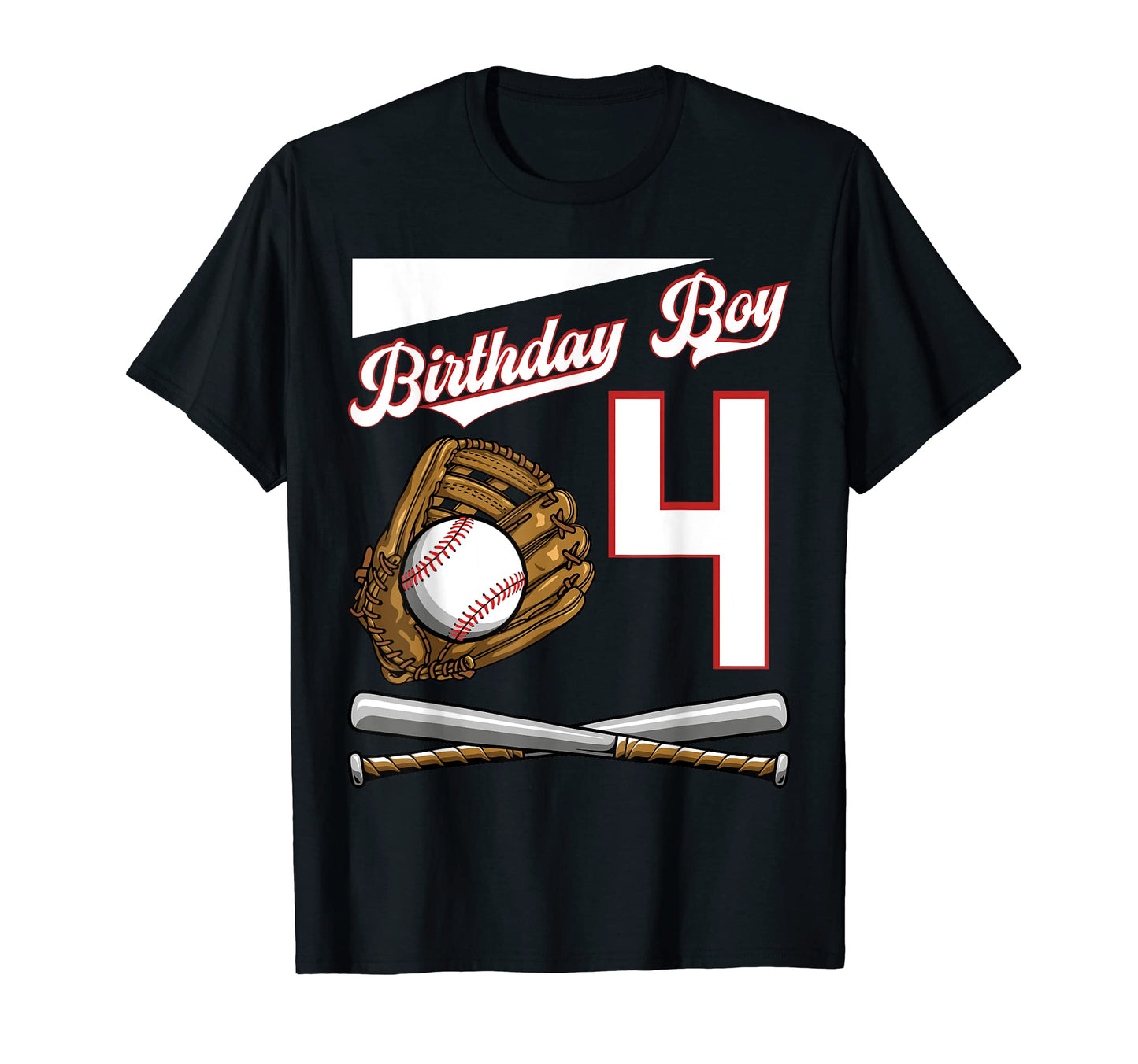Birthday 4 Party Cake Baseball T-Shirt - Casual Everyday Wear for Adults - T-Shirt, Sweatshirt, Hoodie