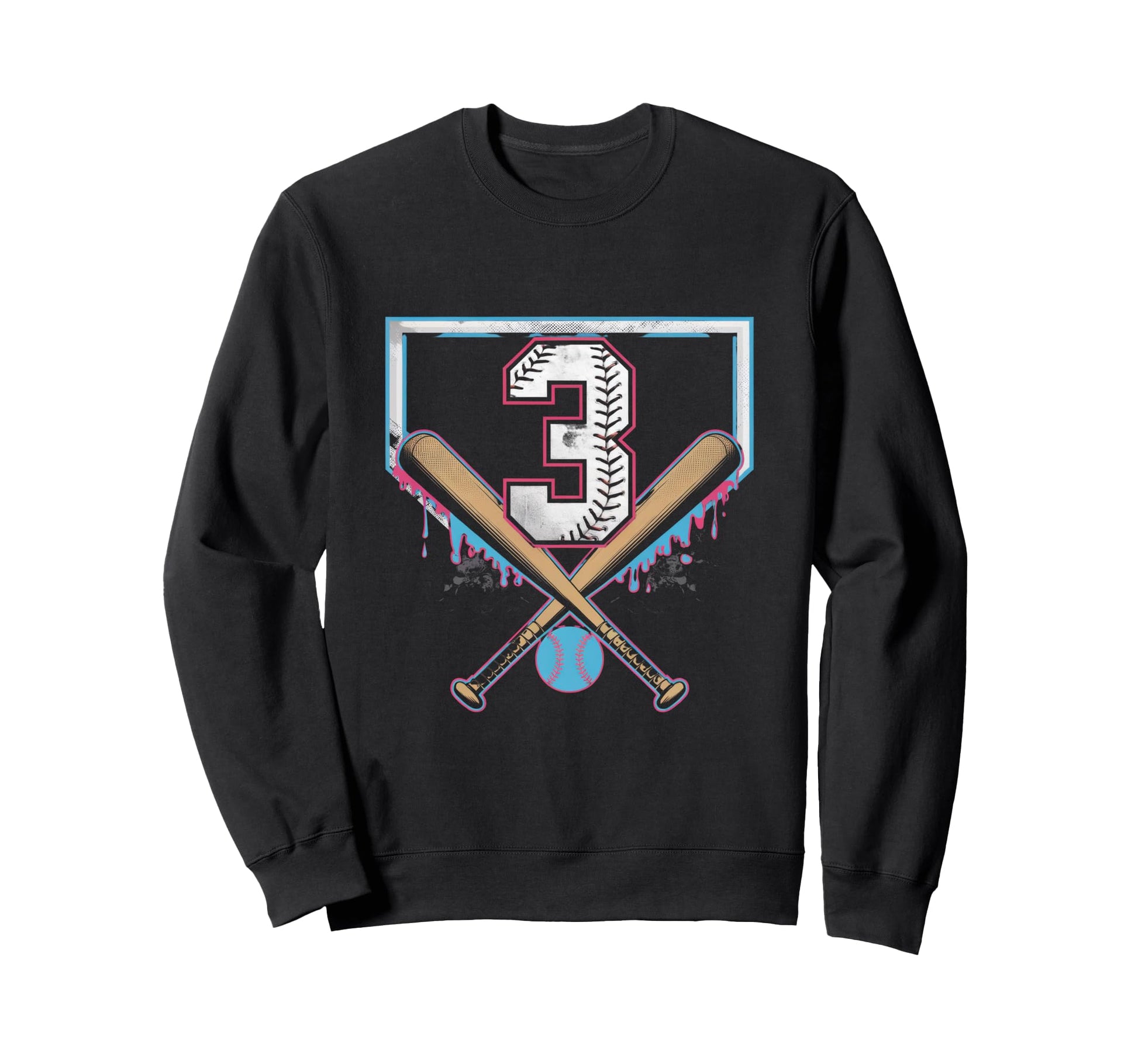 3Th Birthday Baseball Home Ice Cream Sweatshirt - Minimalist Print Unisex - T-Shirt, Sweatshirt, Hoodie